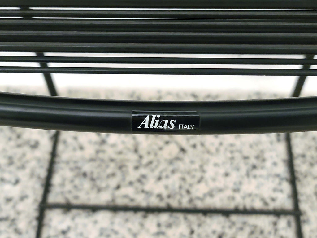 Spaghetti 164 Stool in Black by Giandomenico Belotti for Alias | Italian Postmodern | 1980s