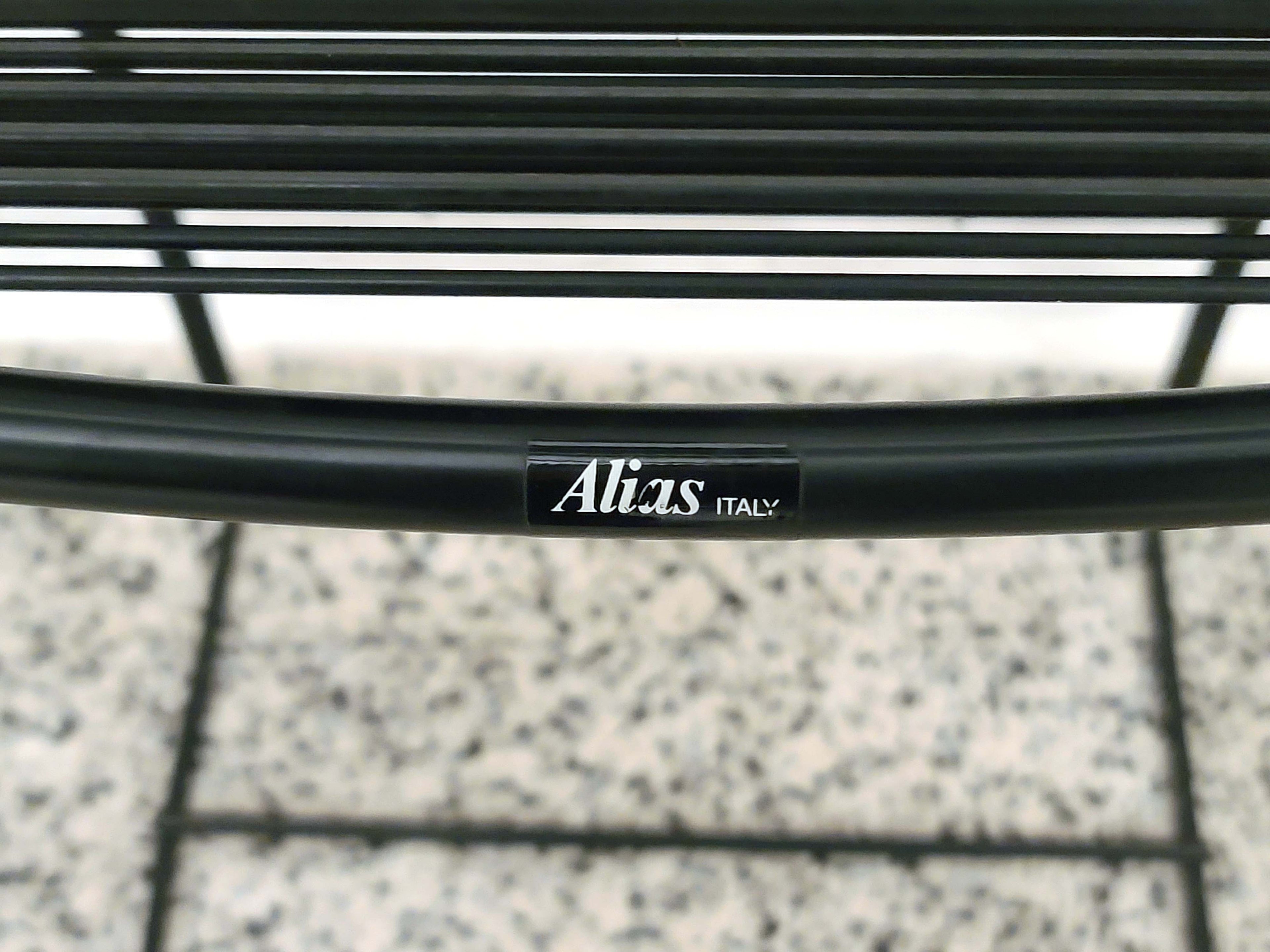 Spaghetti 164 Stool in Black by Giandomenico Belotti for Alias | Italian Postmodern | 1980s