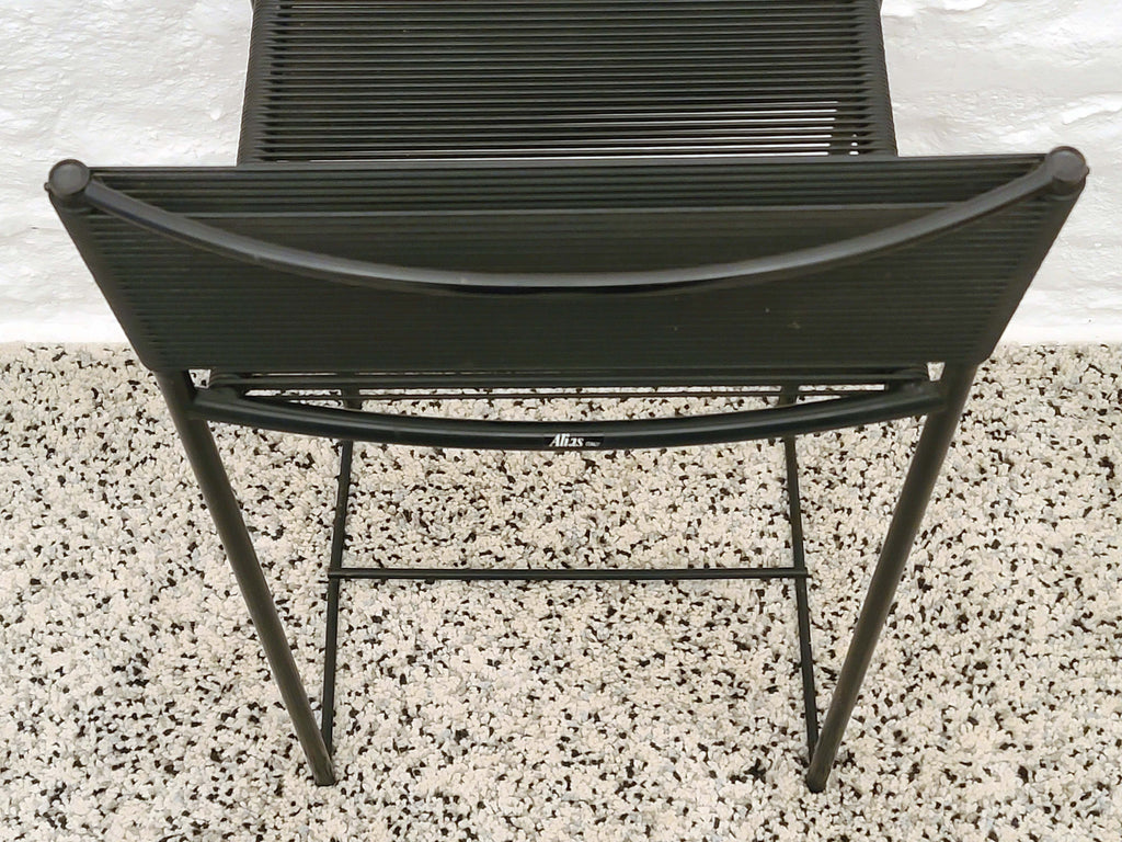 Spaghetti 164 Stool in Black by Giandomenico Belotti for Alias | Italian Postmodern | 1980s