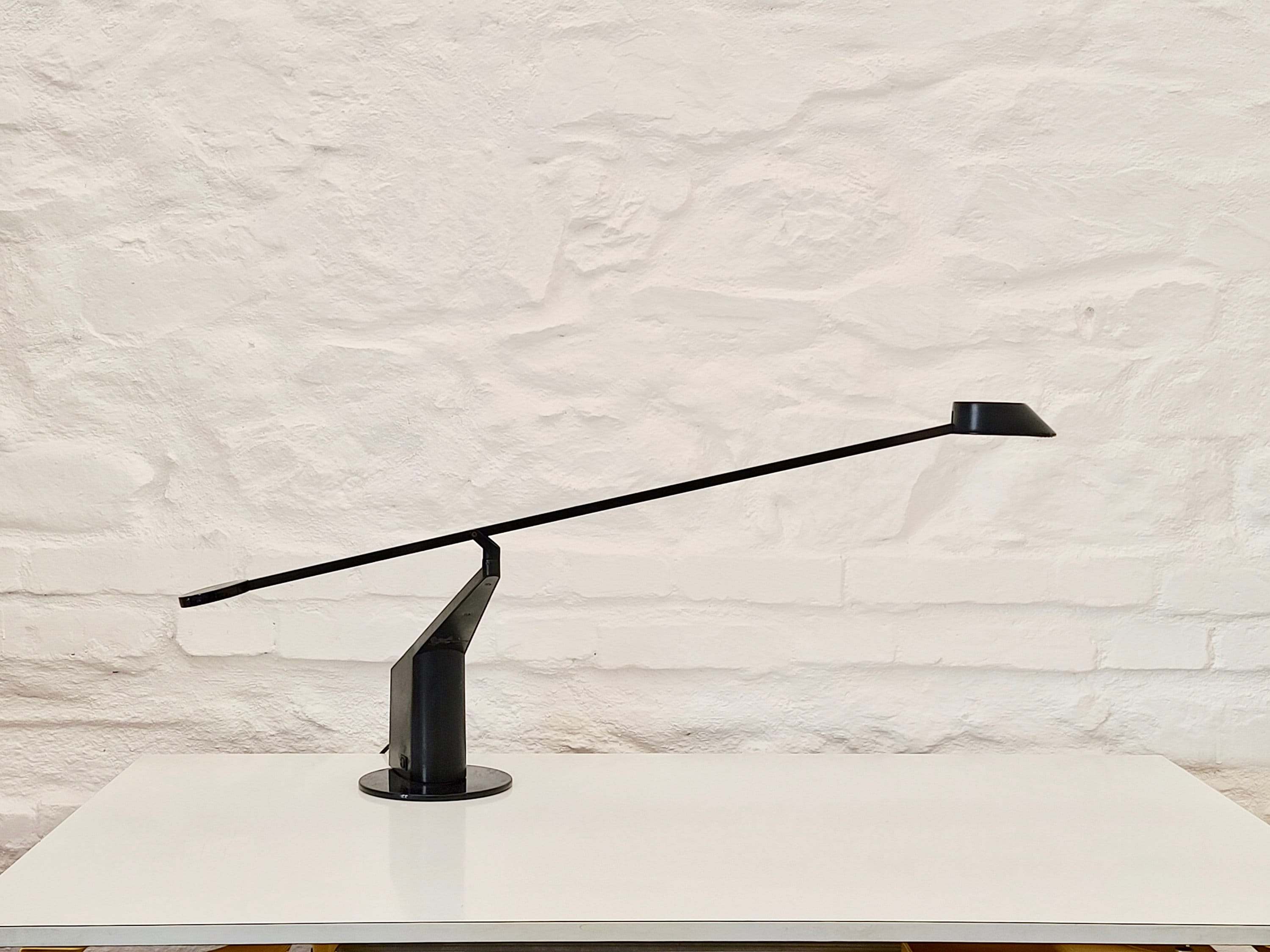 Ala Halogen Desk Lamp by Rodolfo Bonetto for Guzzini | Italian Postmodern | 1980s