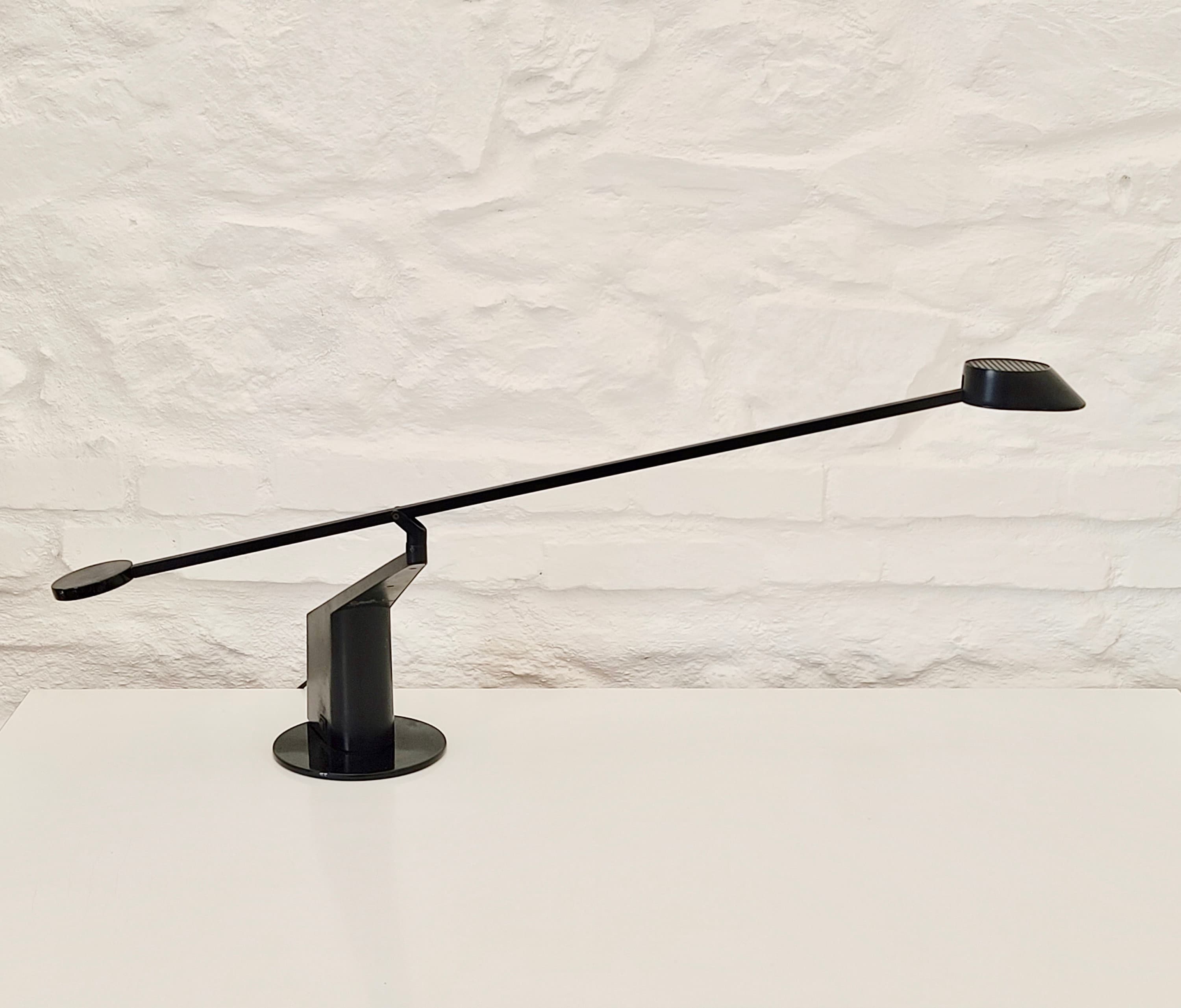 Ala Halogen Desk Lamp by Rodolfo Bonetto for Guzzini | Italian Postmodern | 1980s