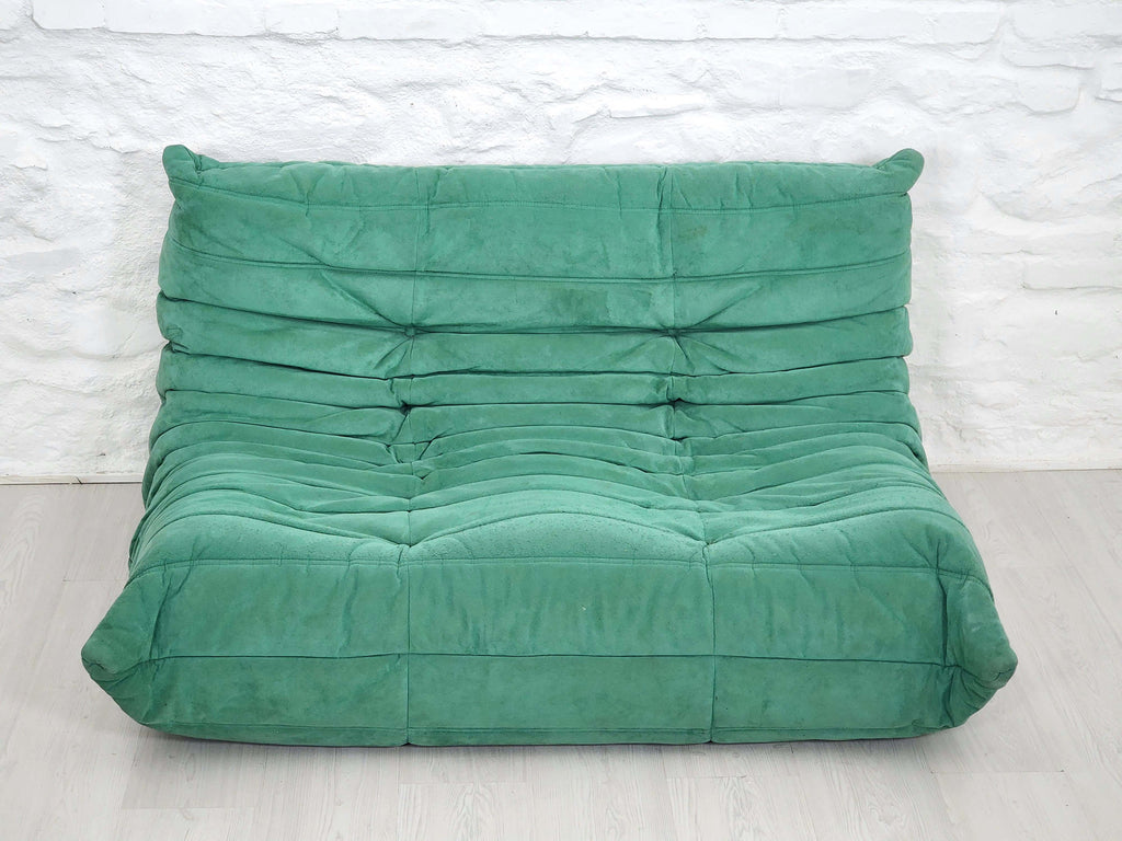 Togo Loveseat and Corner in Alcantara by Michel Ducaroy for Ligne Roset | French Space Age | 1970s