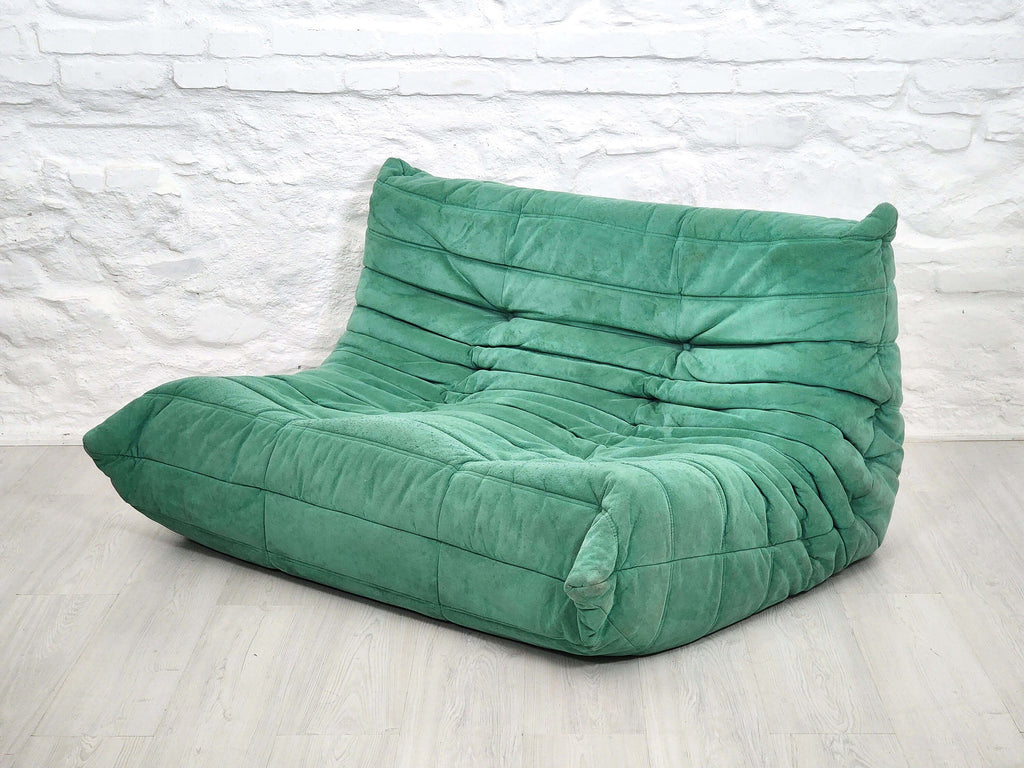 Togo Loveseat and Corner in Alcantara by Michel Ducaroy for Ligne Roset | French Space Age | 1970s