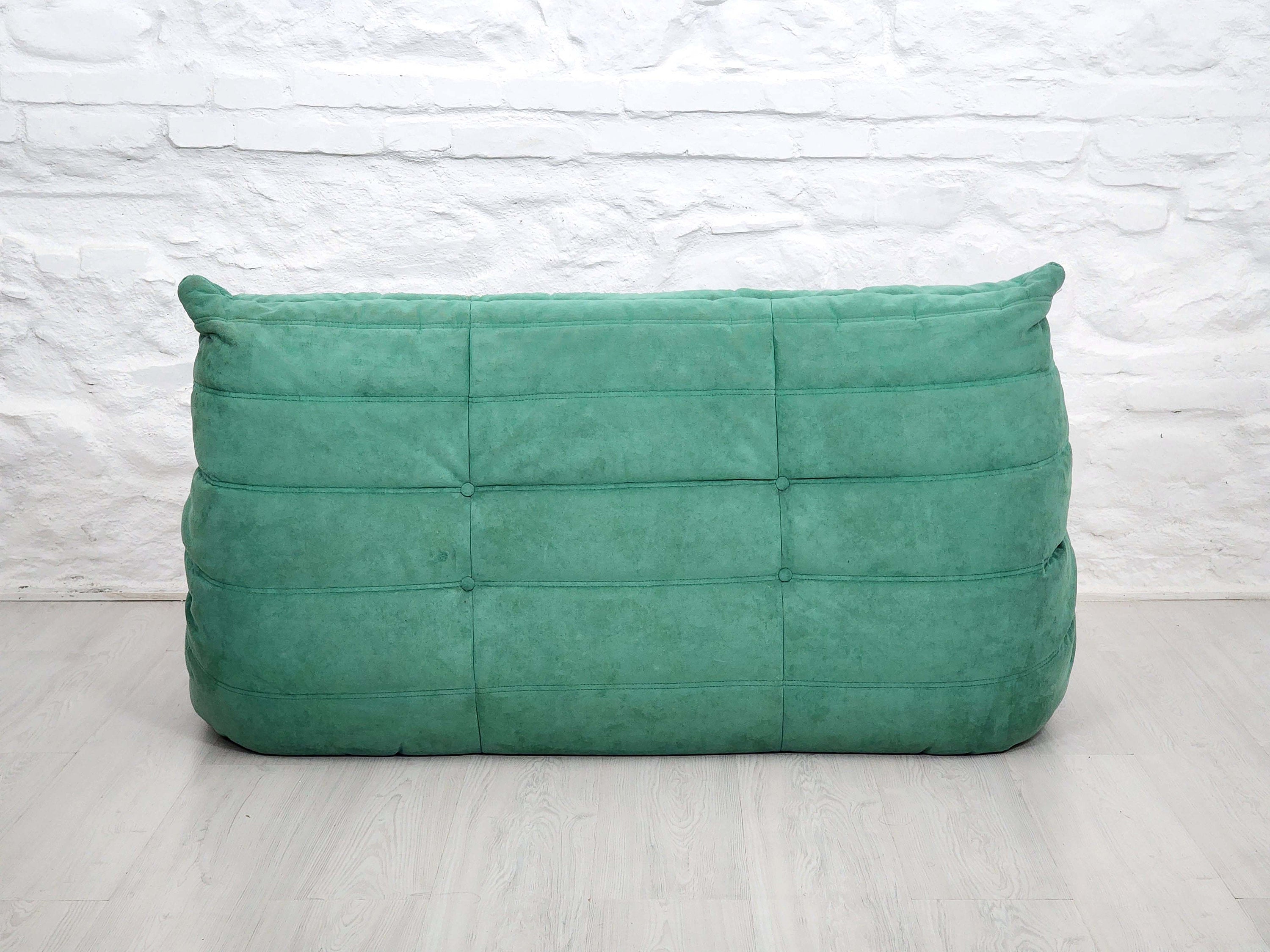 Togo Loveseat and Corner in Alcantara by Michel Ducaroy for Ligne Roset | French Space Age | 1970s