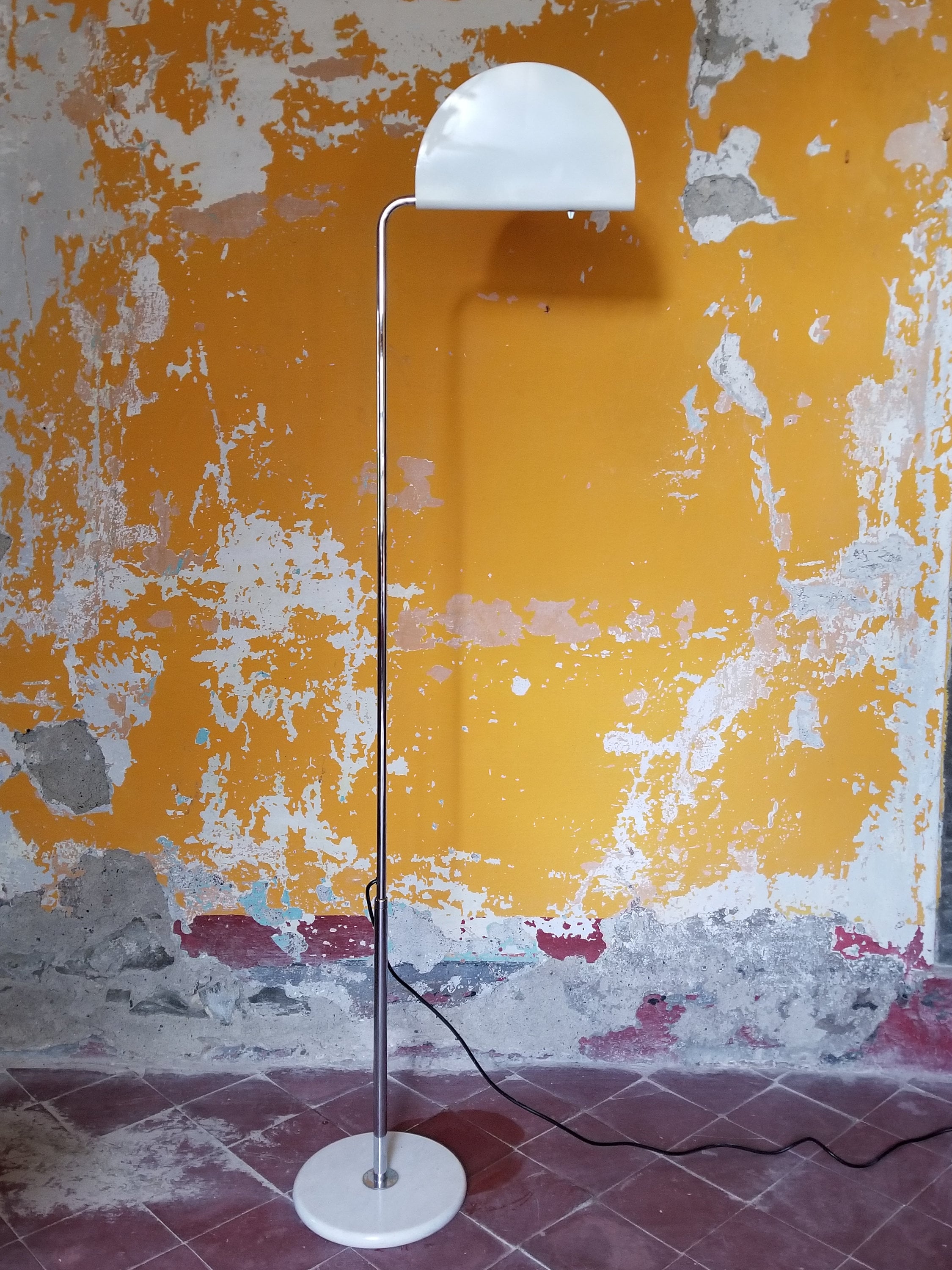 Mezzaluna Floor Lamp by Bruno Gecchelin for Skipper & Pollux | Italian Postmodern | 1970s