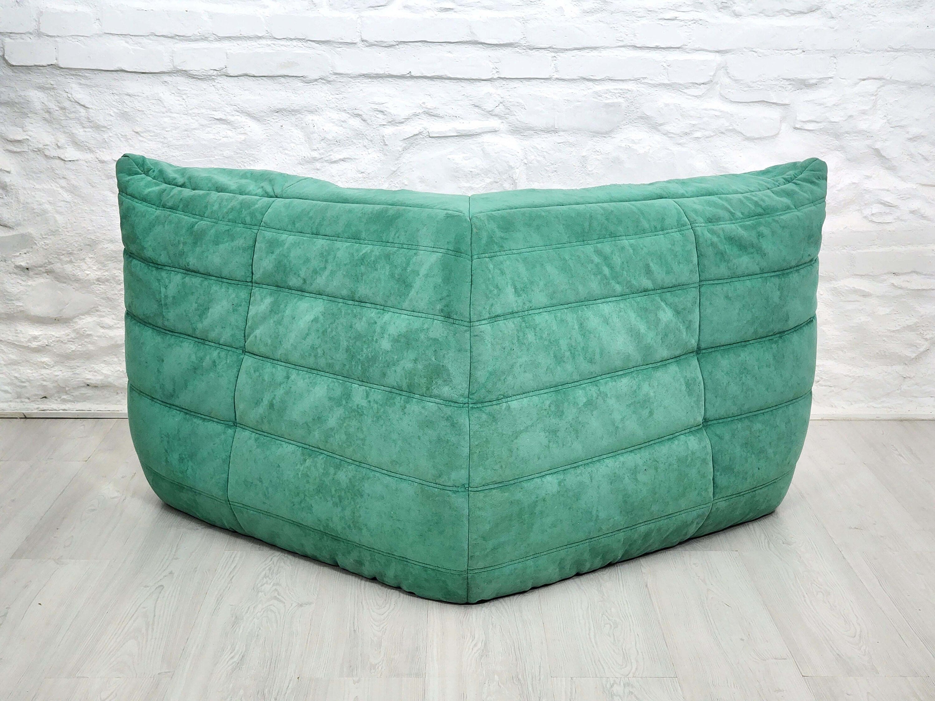 Togo Loveseat and Corner in Alcantara by Michel Ducaroy for Ligne Roset | French Space Age | 1970s