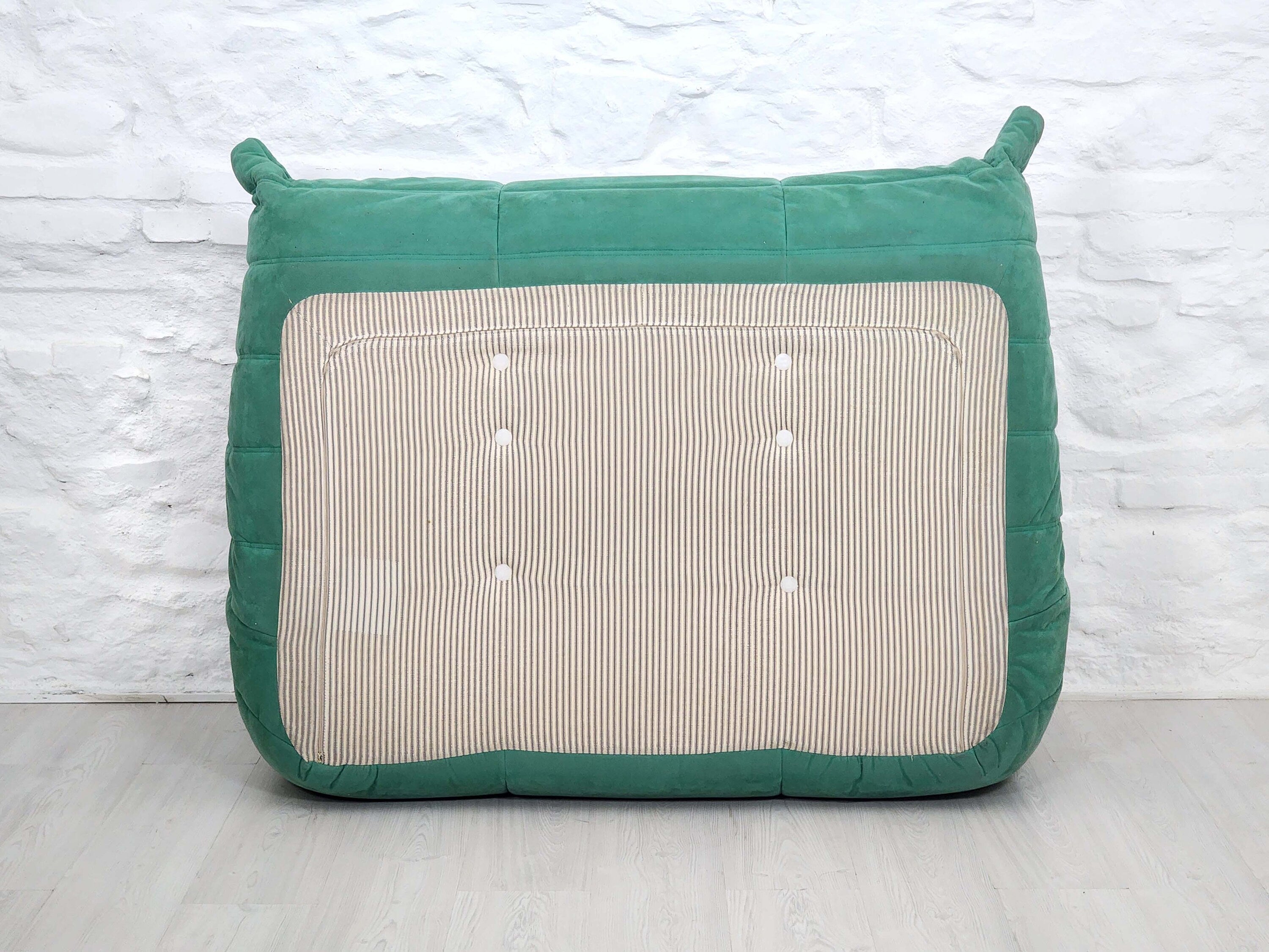 Togo Loveseat and Corner in Alcantara by Michel Ducaroy for Ligne Roset | French Space Age | 1970s