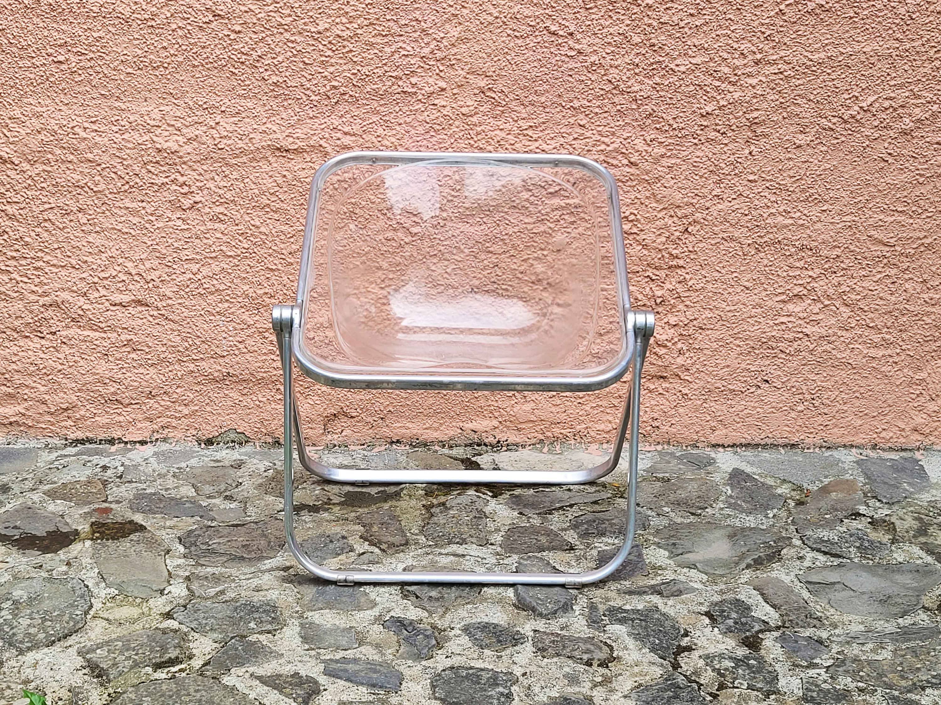 Plona Folding Chair by Giancarlo Piretti for Castelli | Italian Space Age | 1970s