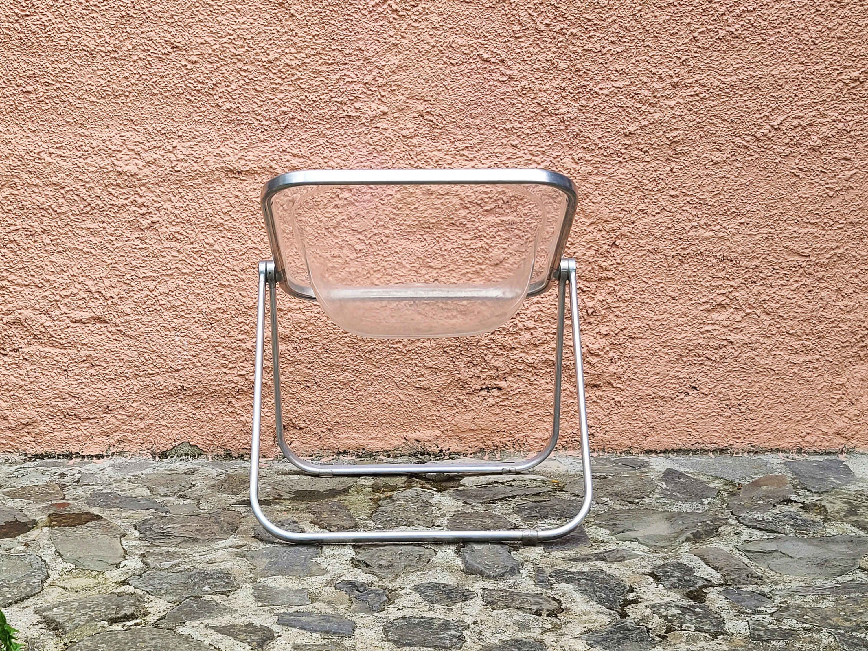 Plona Folding Chair by Giancarlo Piretti for Castelli | Italian Space Age | 1970s