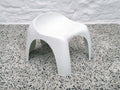 Efebo Plastic Stool in White by Stacy Dukes for Artemide | Italian Space Age | 1960s