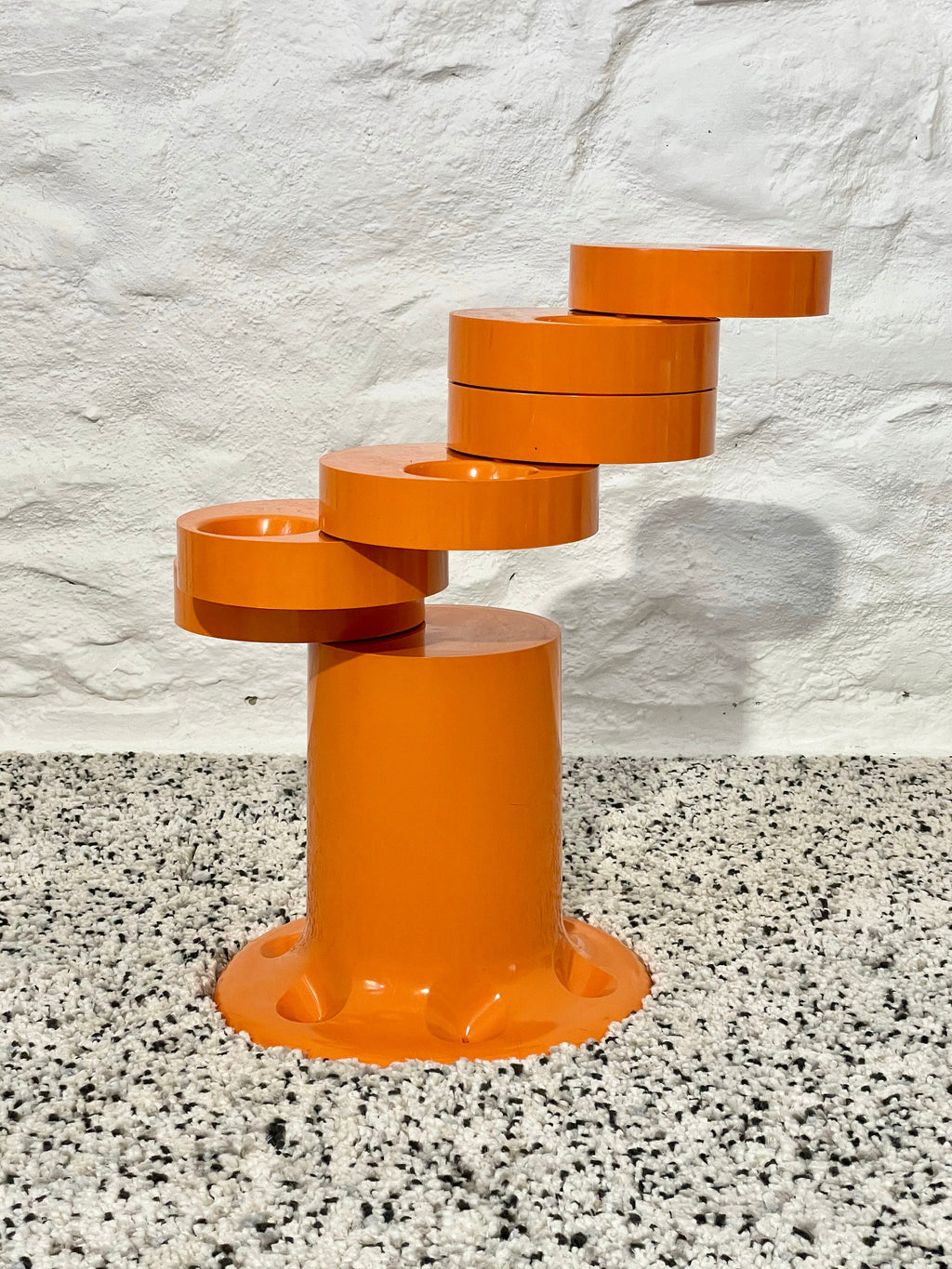 Pluvium Umbrella Stand Holder in Orange by Giancarlo Piretti for Anonima Castelli | Italian Space Age | 1970s