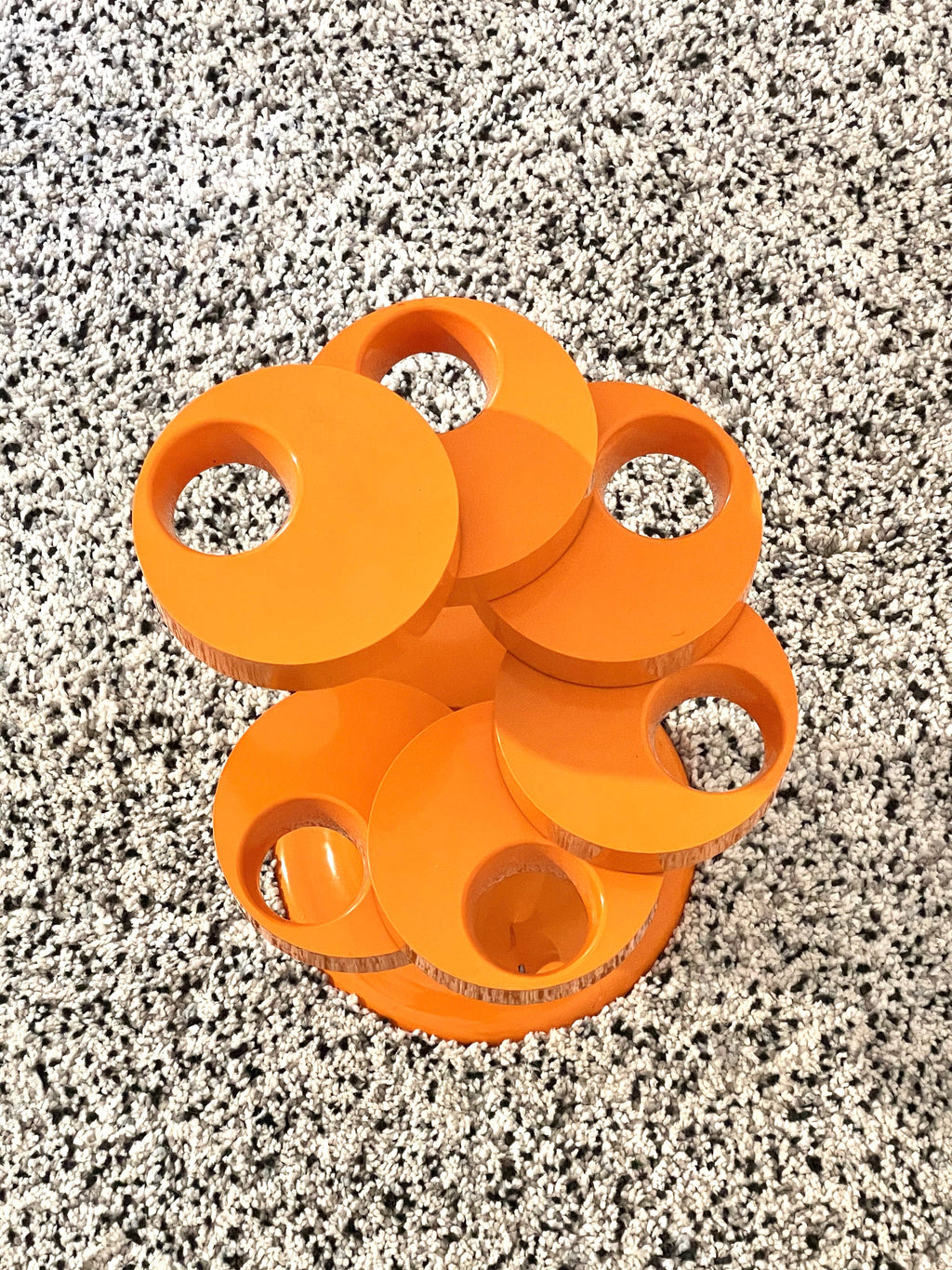 Pluvium Umbrella Stand Holder in Orange by Giancarlo Piretti for Anonima Castelli | Italian Space Age | 1970s