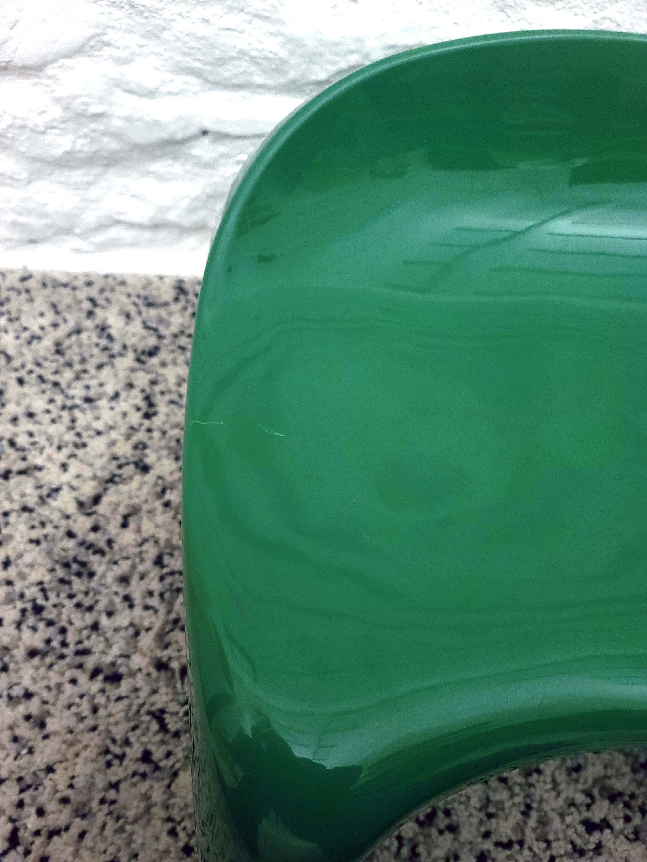 Efebo Plastic Stool in Green by Stacy Dukes for Artemide | Italian Space Age | 1960s