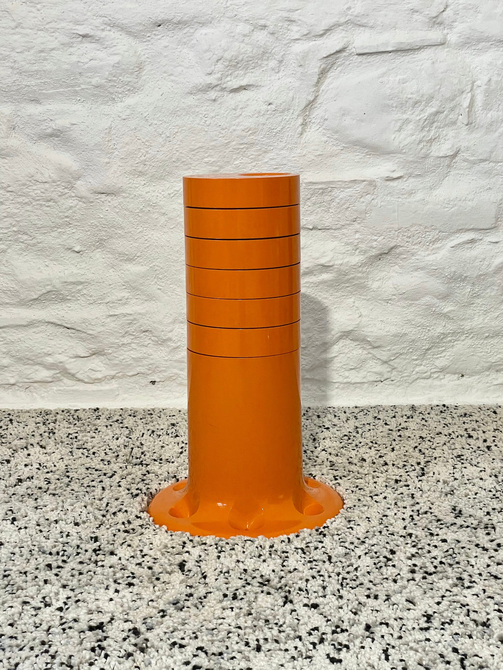 Pluvium Umbrella Stand Holder in Orange by Giancarlo Piretti for Anonima Castelli | Italian Space Age | 1970s