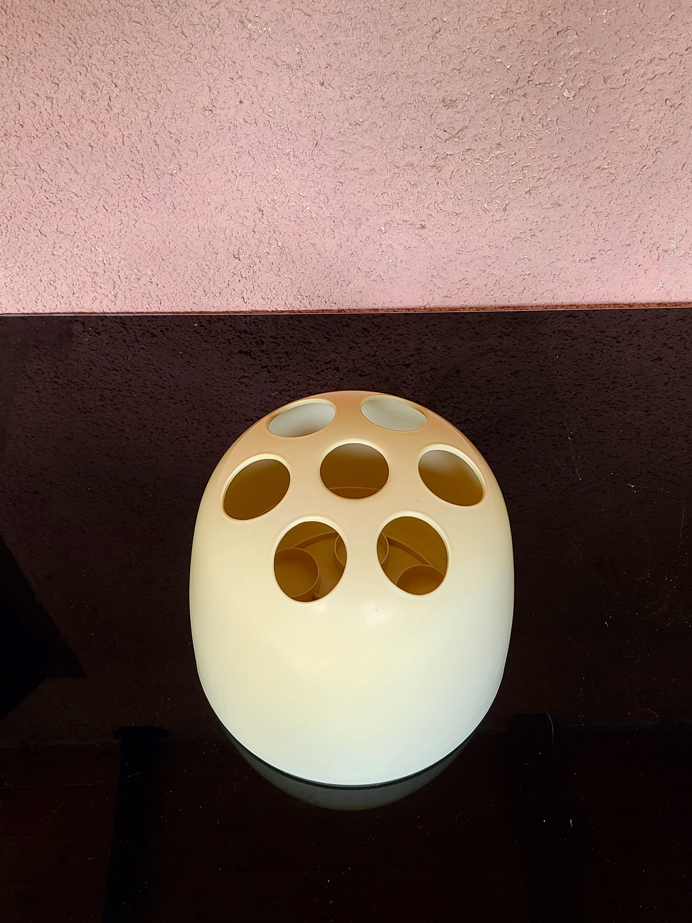 Dedalo Umbrella Stand in White by Emma Gismondi Schweinberger for Artemide | Italian Space Age | 1960s