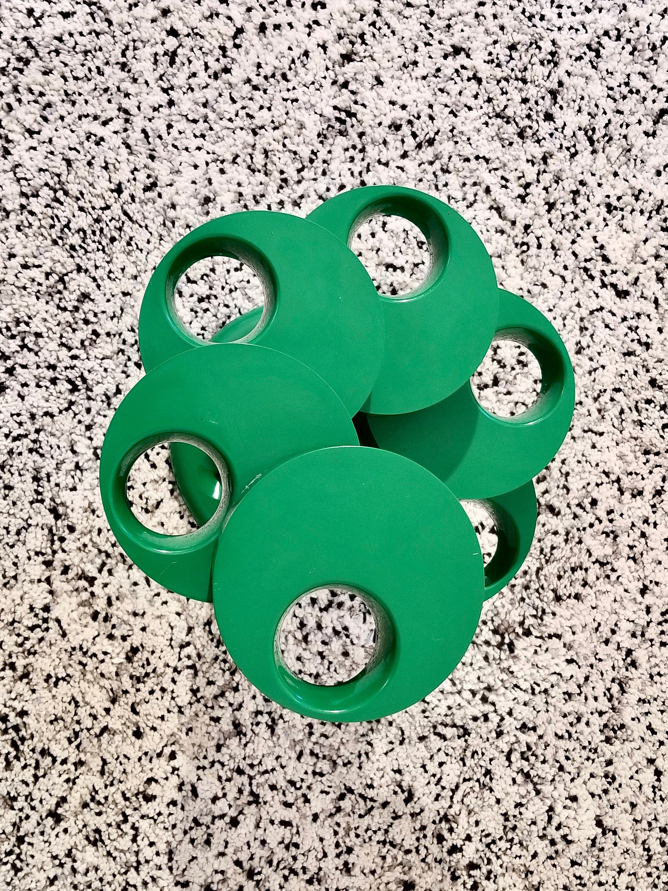 Pluvium Umbrella Stand Holder in Green by Giancarlo Piretti for Anonima Castelli | Italian Space Age | 1970s