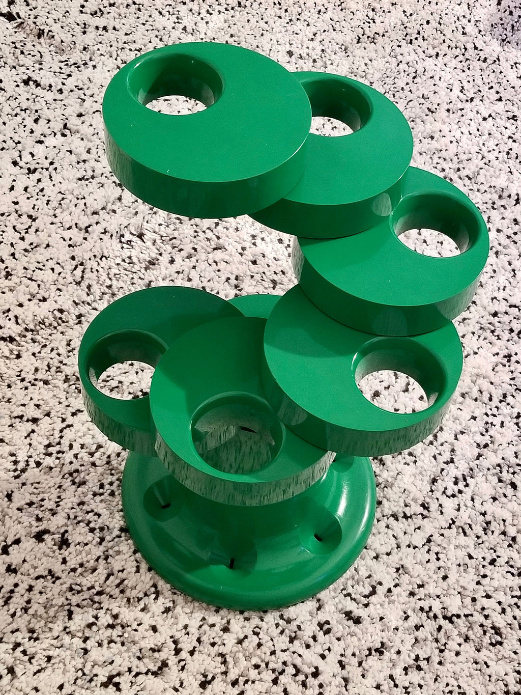 Pluvium Umbrella Stand Holder in Green by Giancarlo Piretti for Anonima Castelli | Italian Space Age | 1970s