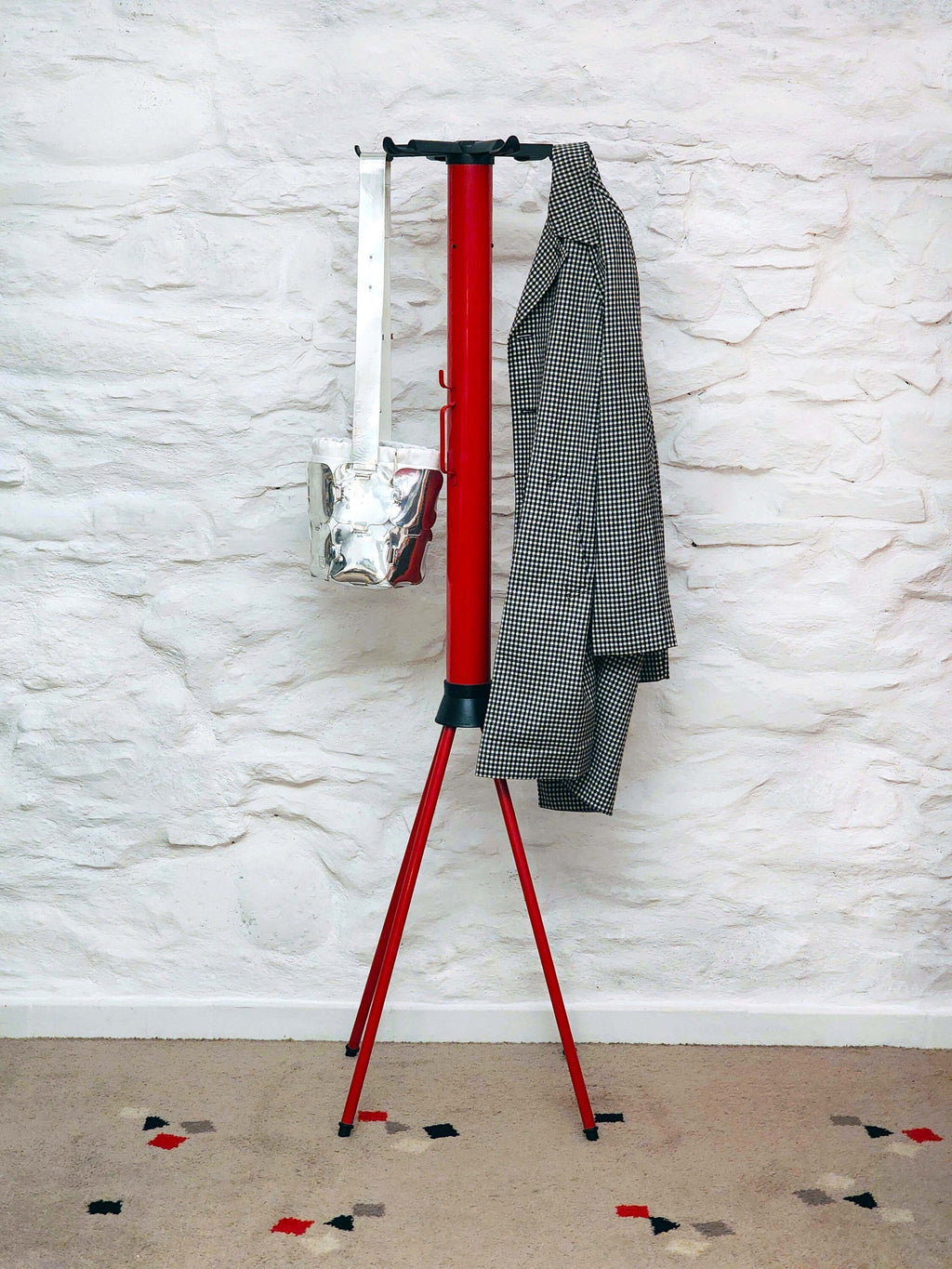 Vintage Coat Stand in Red by Magis | Italian Postmodern | 1980s