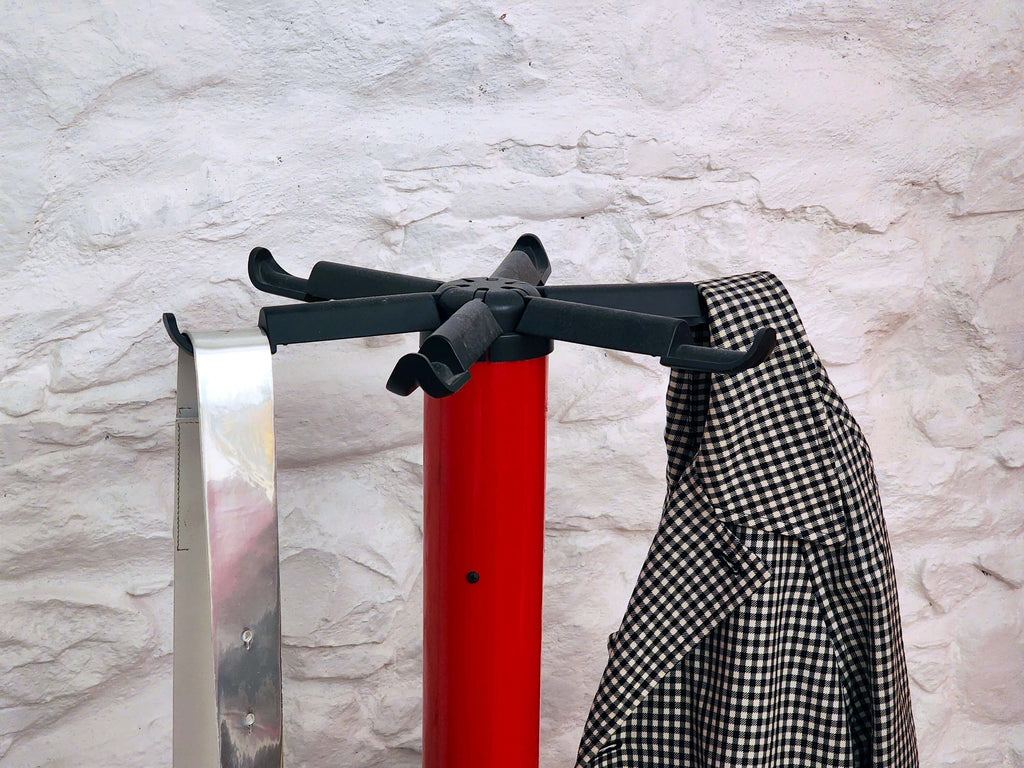 Vintage Coat Stand in Red by Magis | Italian Postmodern | 1980s