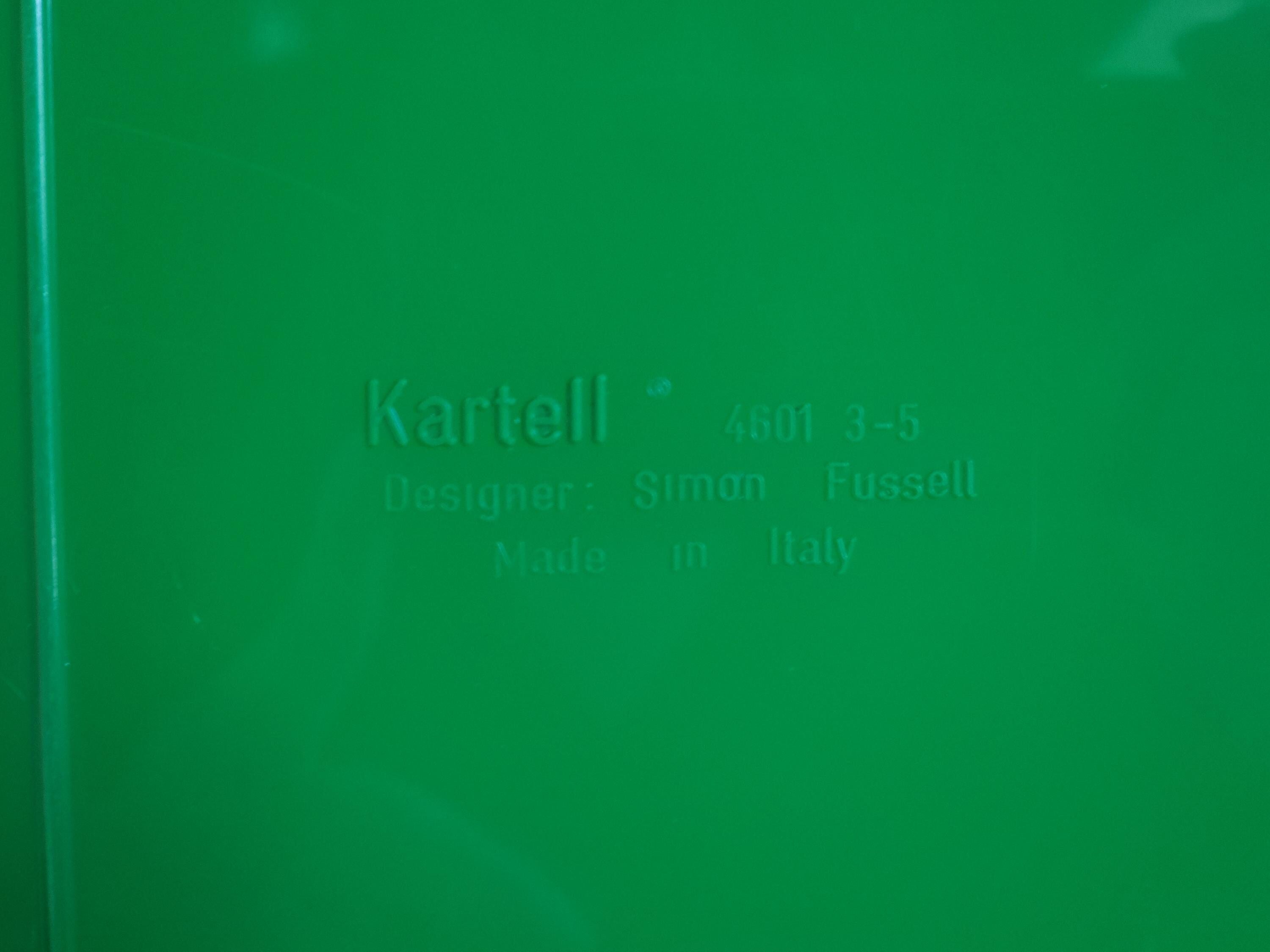 Plastic Stacking Drawers in Multicolor by Simon Fussell for Kartell | Italian Space Age | 1970s