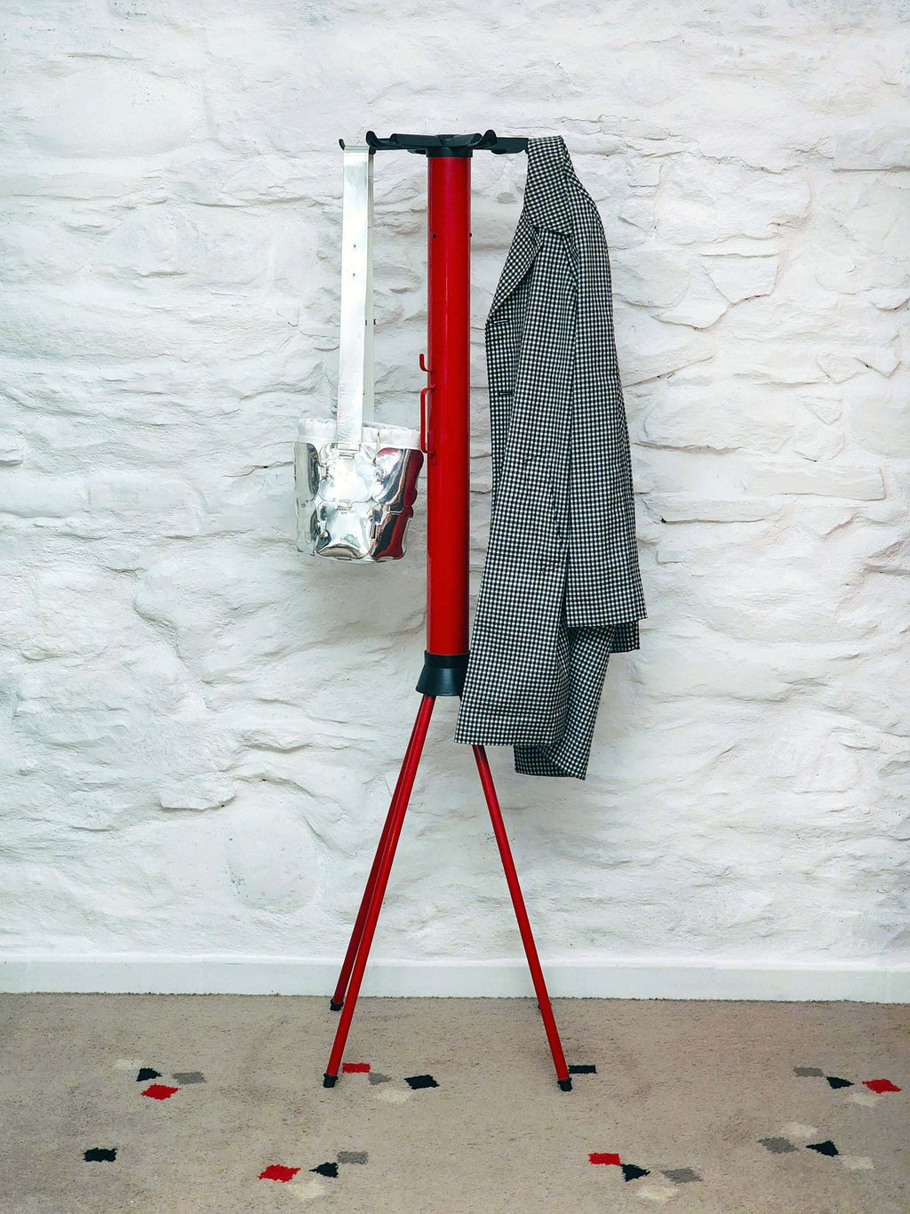 Vintage Coat Stand in Red by Magis | Italian Postmodern | 1980s
