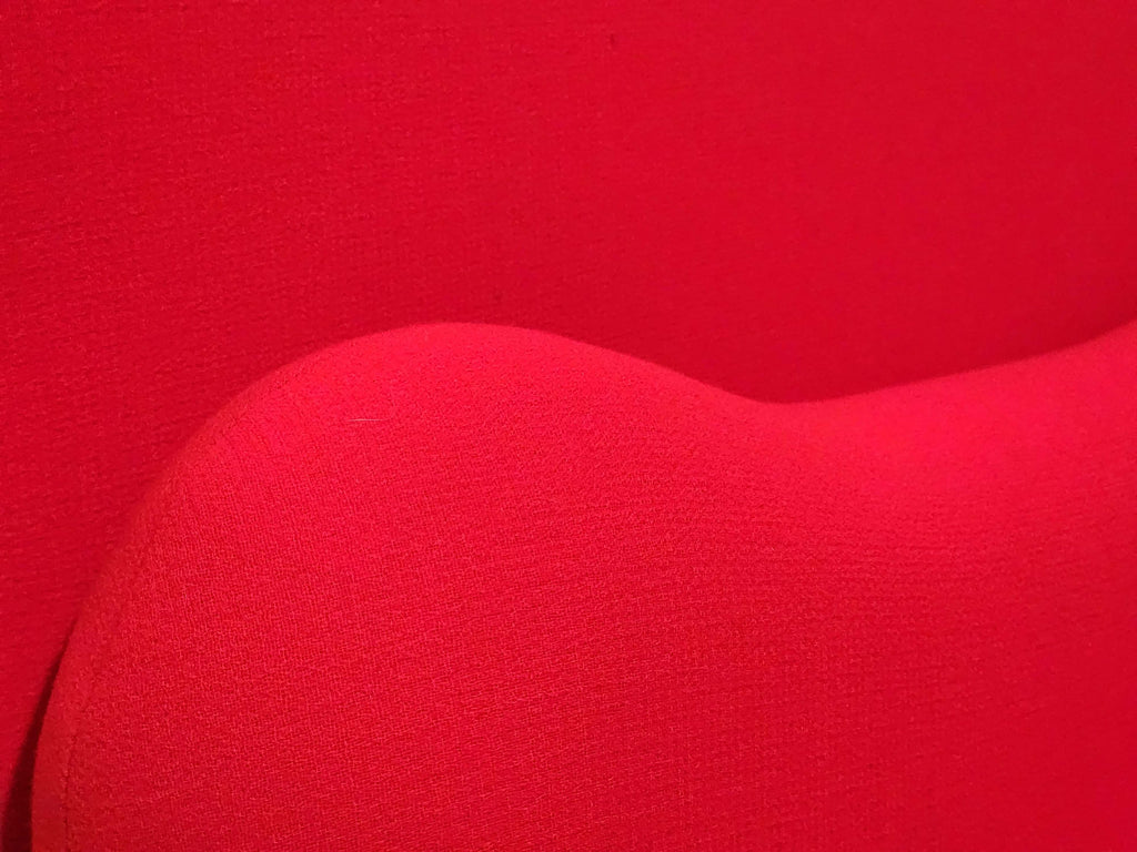Additional System Lounge Chair and Ottoman in Red by Joe Colombo for Sormani | Italian Space Age | 1960s