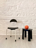 Clark CK3 Folding Chair in Black and White by Lucci & Orlandini for Lamm | Italian Postmodern Design | 1980s