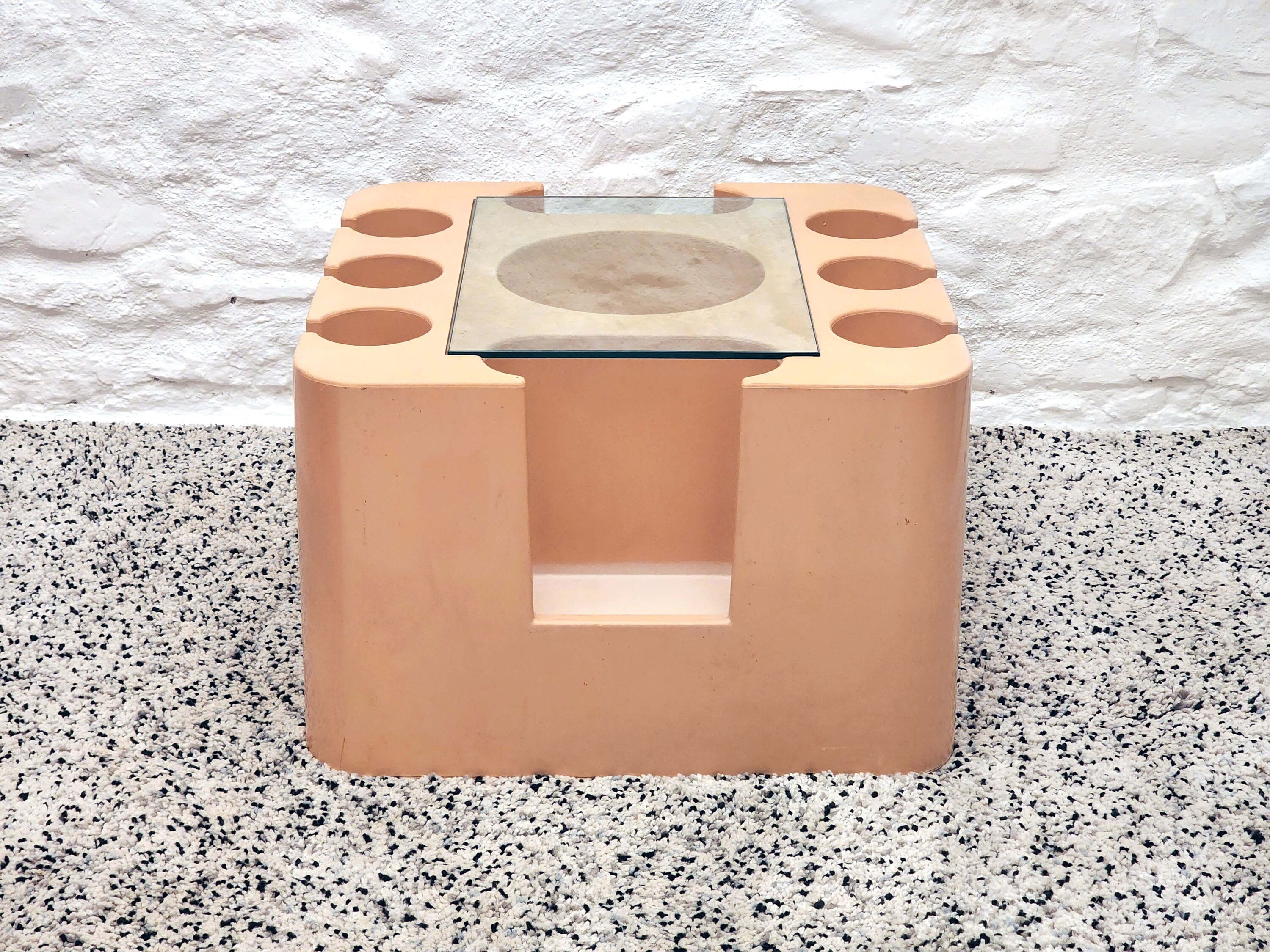 Bacco Bar Cart in Beige by Sergio Mazza for Artemide | Italian Space Age | 1960s