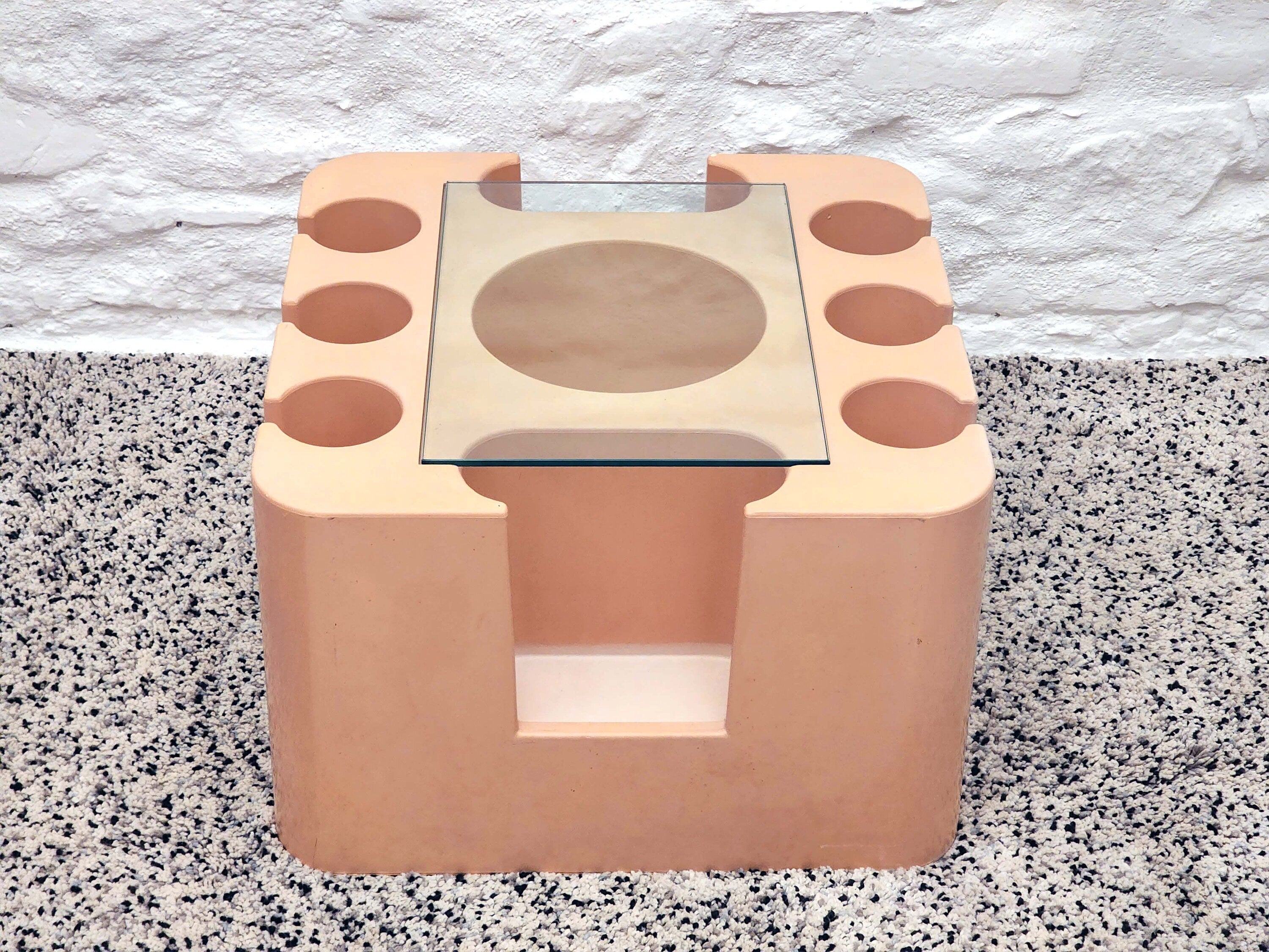 Bacco Bar Cart in Beige by Sergio Mazza for Artemide | Italian Space Age | 1960s