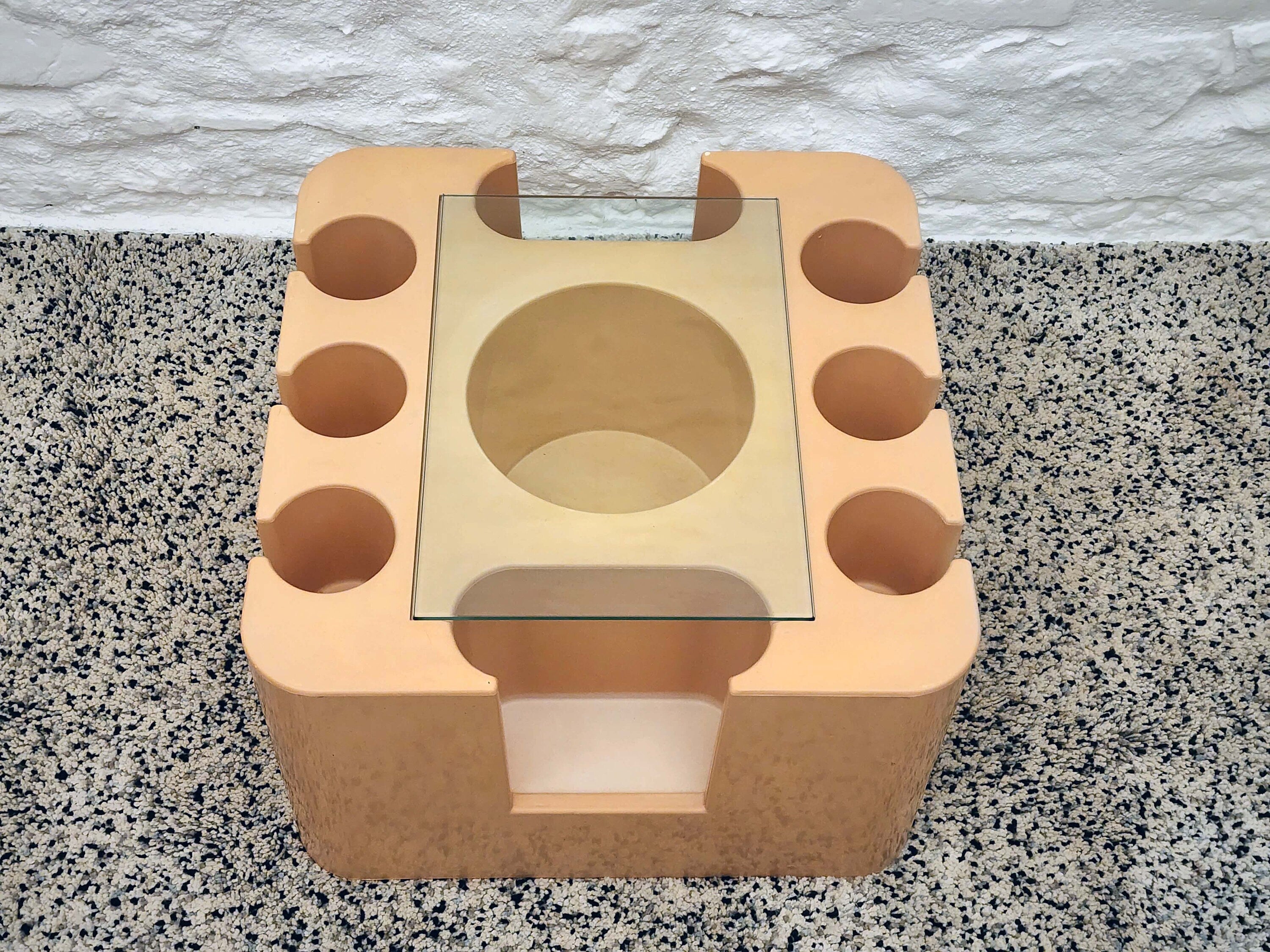 Bacco Bar Cart in Beige by Sergio Mazza for Artemide | Italian Space Age | 1960s