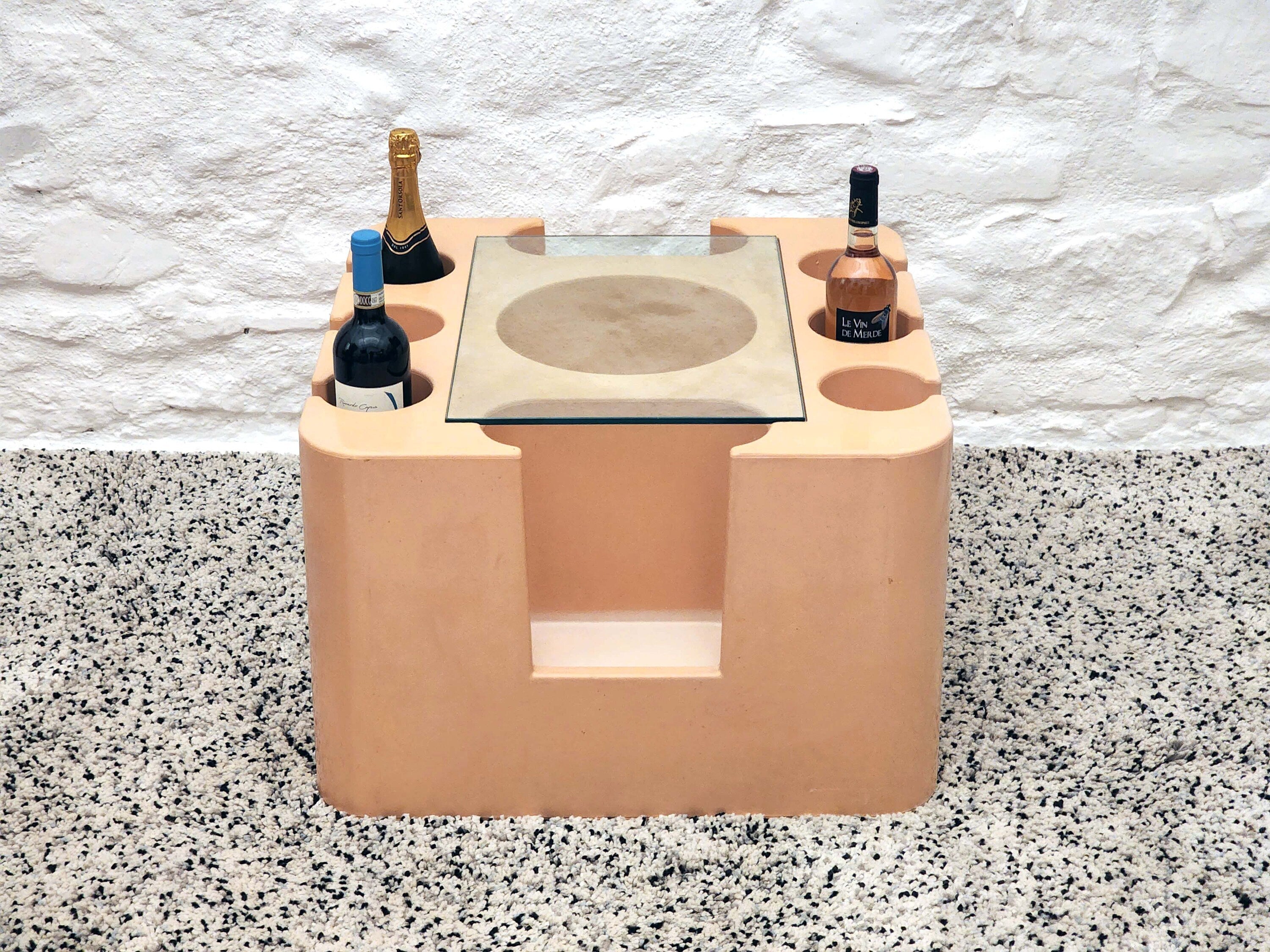 Bacco Bar Cart in Beige by Sergio Mazza for Artemide | Italian Space Age | 1960s