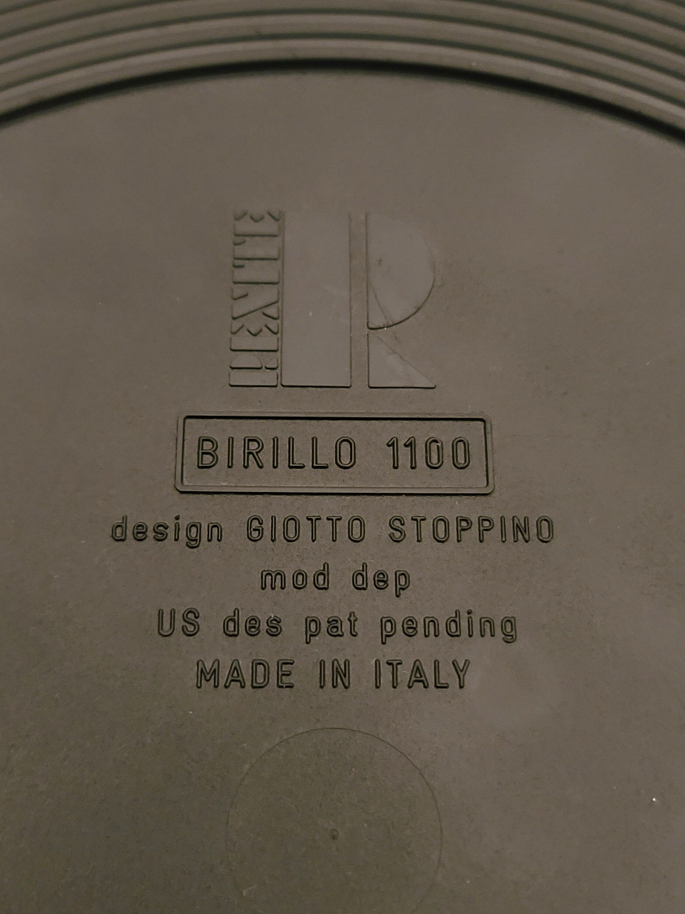 Black Waste Basket Umbrella Stand by Giotto Stoppino for Rexite | Italian Space Age | 1970s