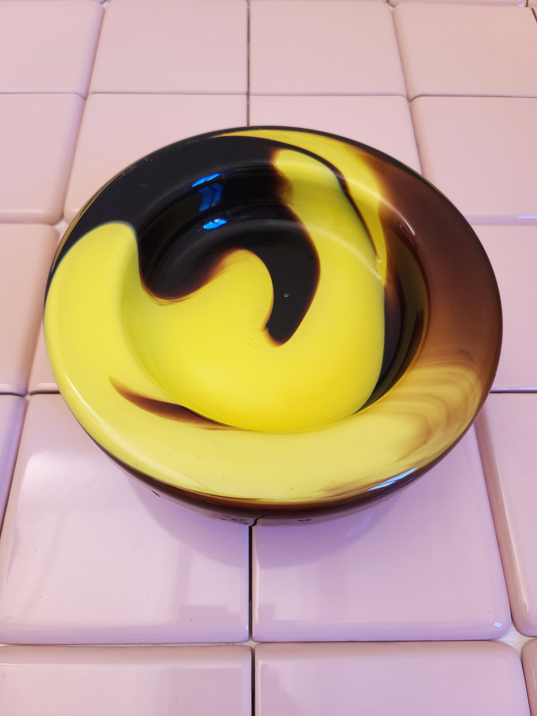 Murano Glass Bowl by Carlo Moretti | Italian Space Age | 1970s