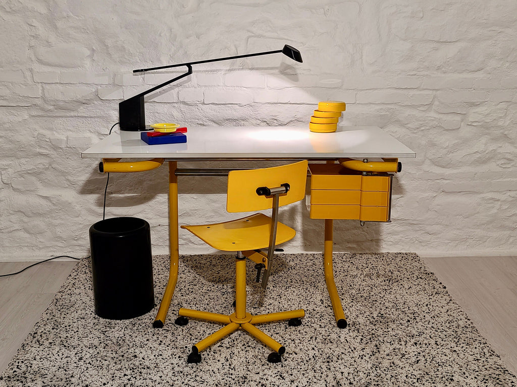 Black Waste Basket Umbrella Stand by Giotto Stoppino for Rexite | Italian Space Age | 1970s