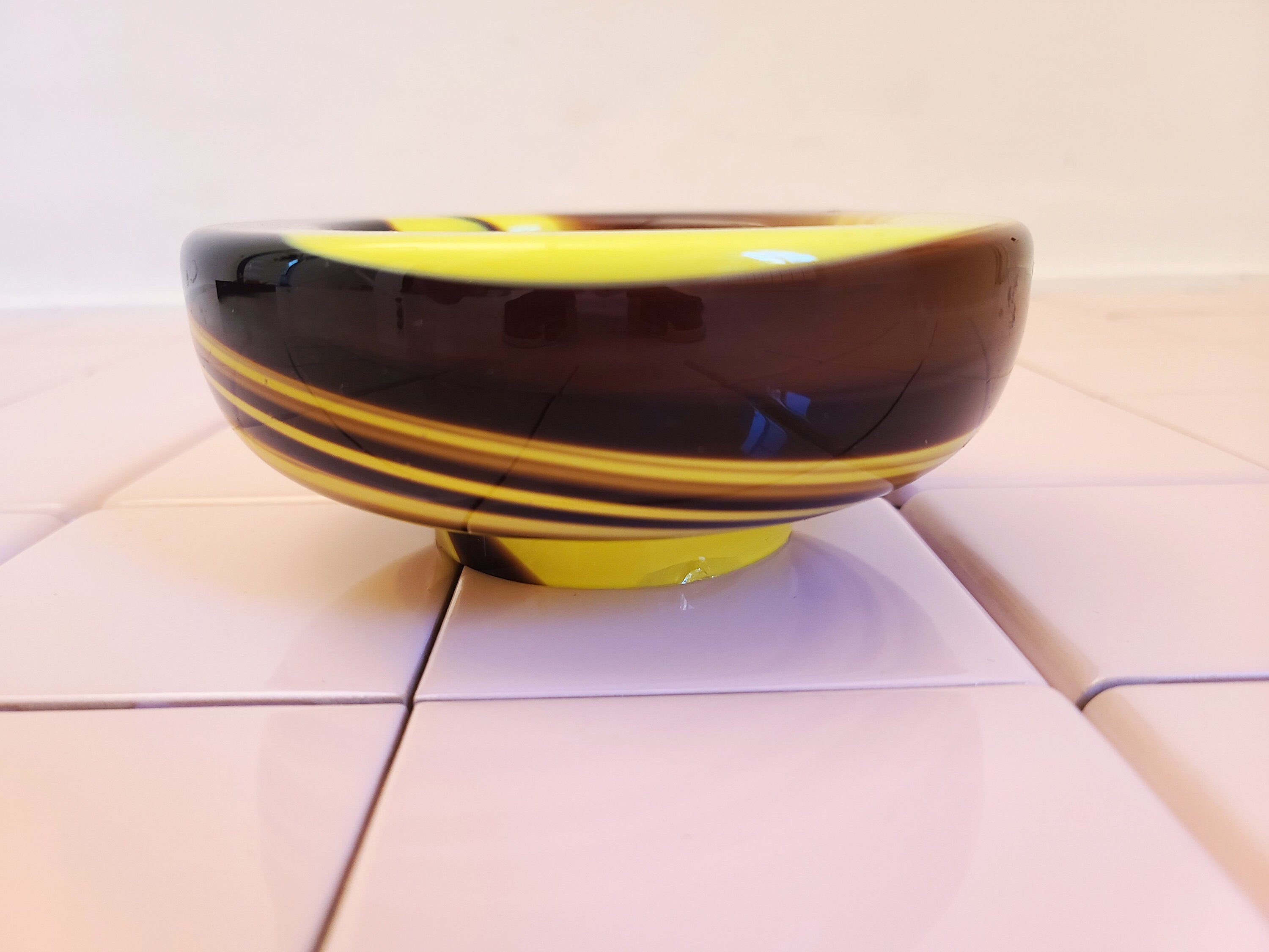 Murano Glass Bowl by Carlo Moretti | Italian Space Age | 1970s