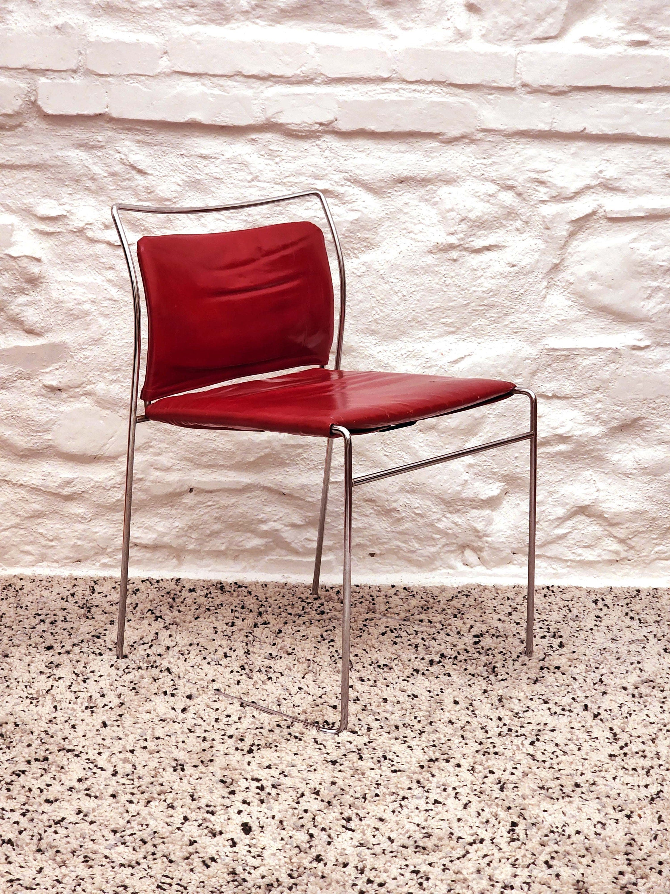 Tulu Chair in Red Leather by Kazuhide Takahama for Simon | Italian Space Age | 1960s