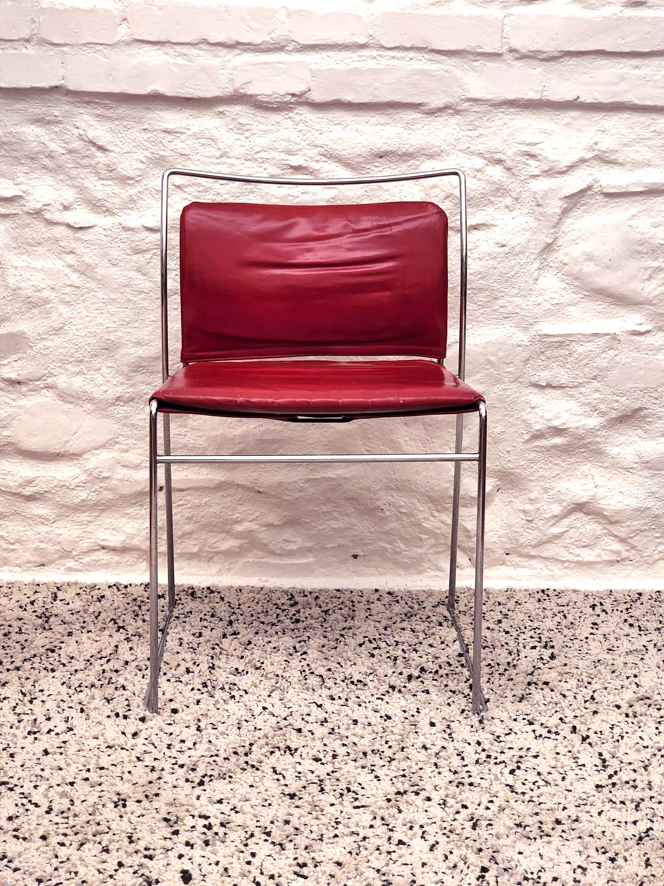 Tulu Chair in Red Leather by Kazuhide Takahama for Simon | Italian Space Age | 1960s