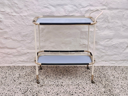 Bar Cart Trolley in Blue by Ico and Luisa Parisi for MB Italia | Italian Mid-Century Modern | 1960s