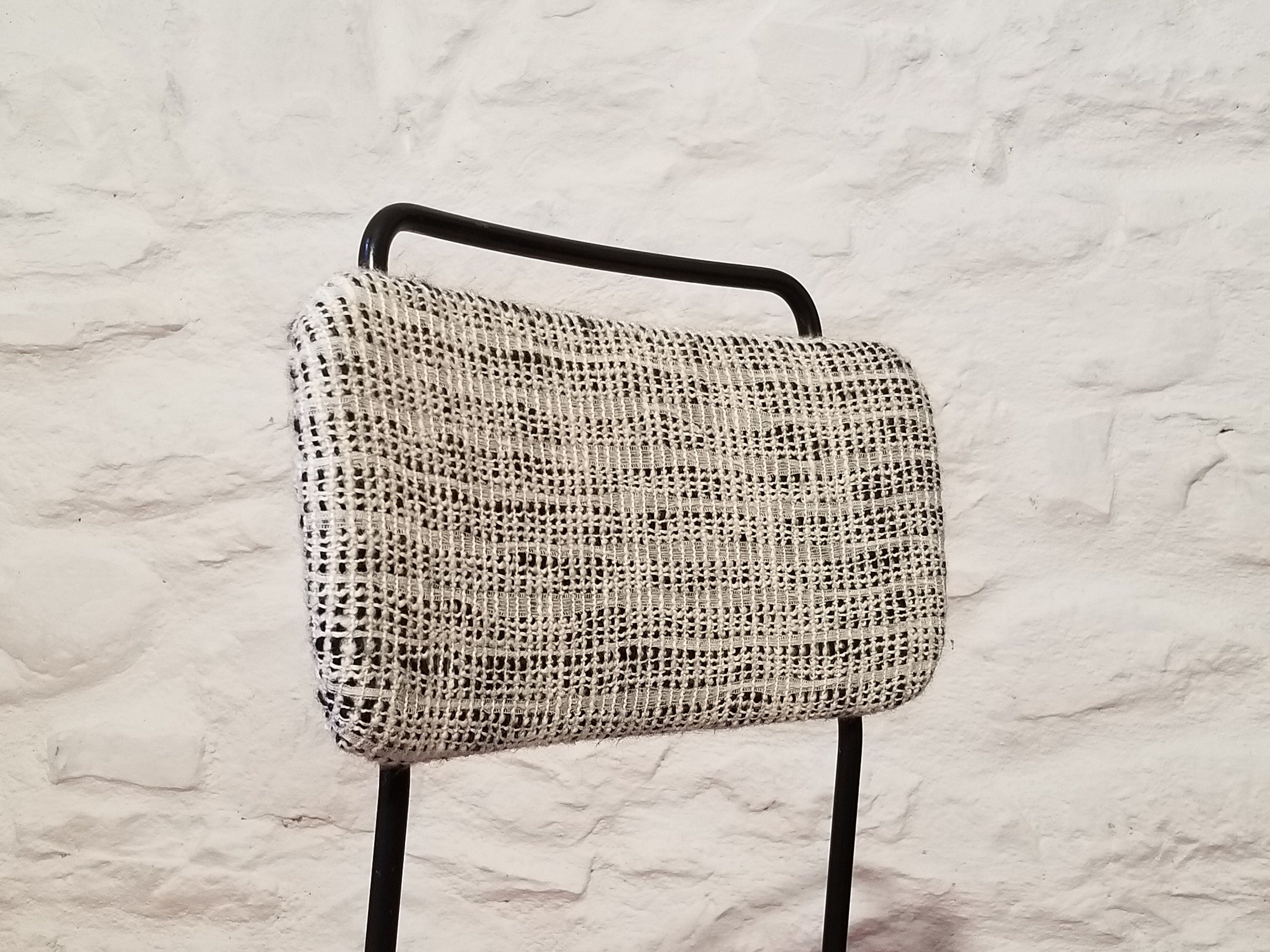 Vintage Bouclè Dining Chair in the Style of Studio BBPR | Italian Mid-century Modern | 1950s