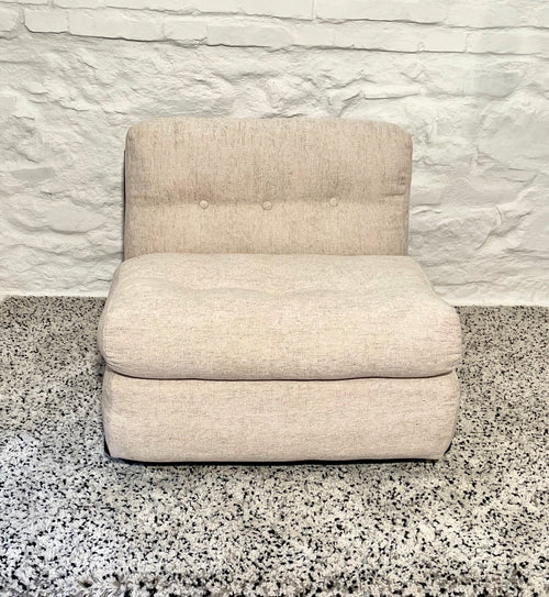 Amanta Lounge Chair in Oatmeal by Mario Bellini for C&B Italia | Italian Space Age | 1970s