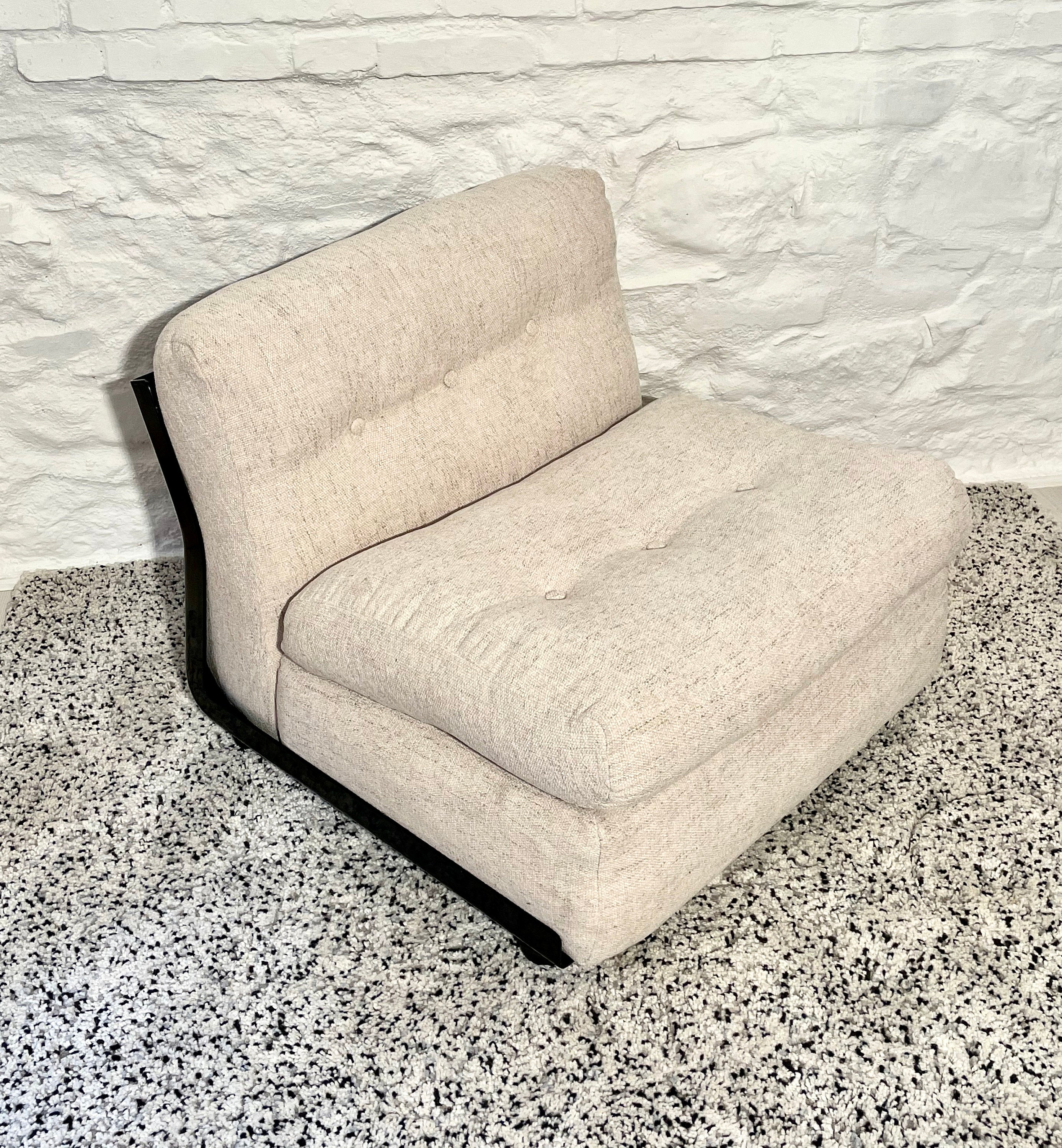 Amanta Lounge Chair in Oatmeal by Mario Bellini for C&B Italia | Italian Space Age | 1970s