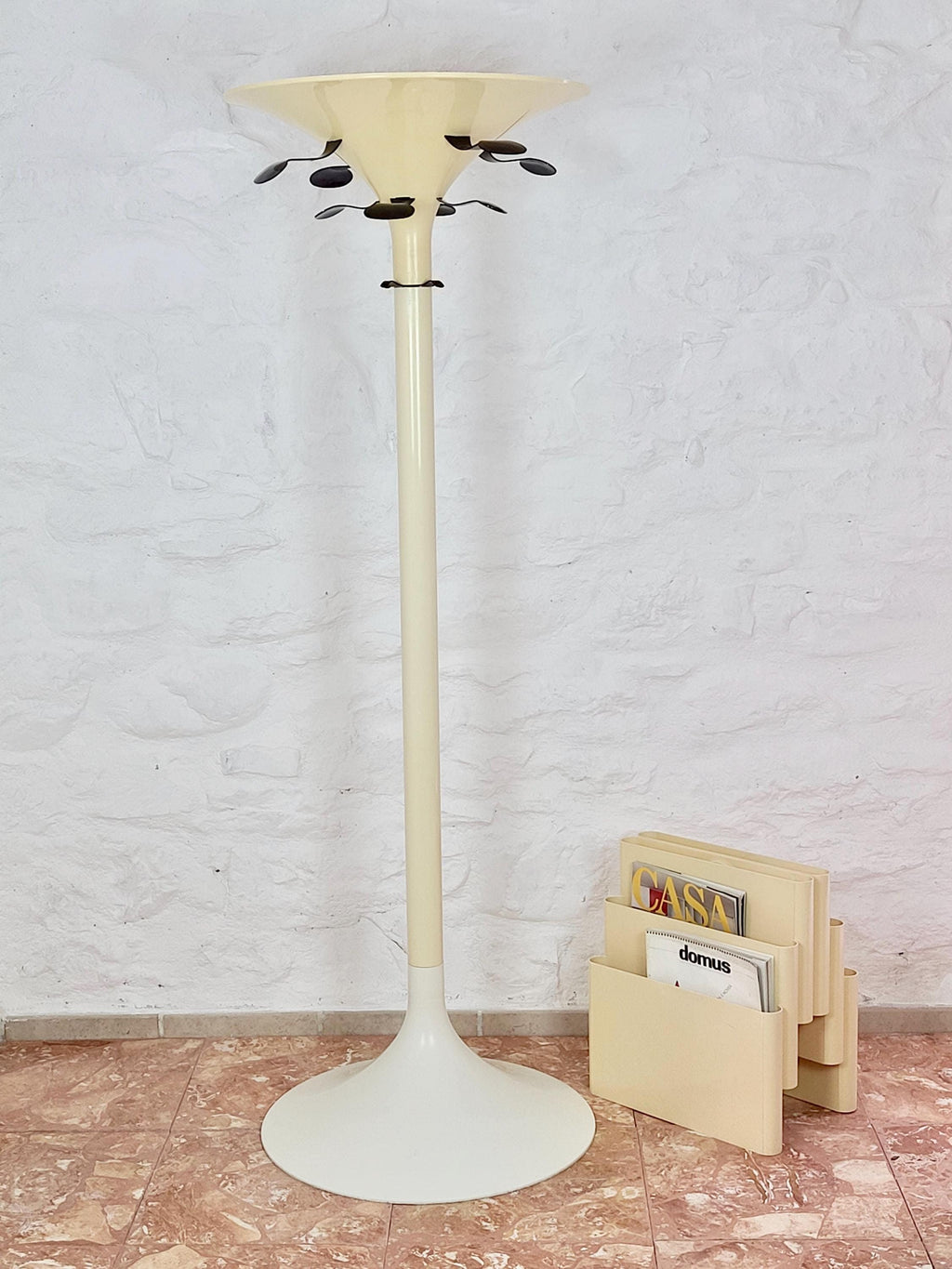 Coat Rack Stand in White by BBPR for Kartell | Italian Space Age | 1970s