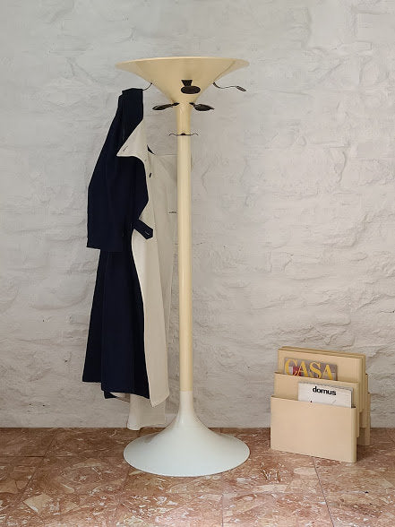 Coat Rack Stand in White by BBPR for Kartell | Italian Space Age | 1970s