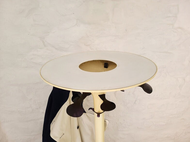 Coat Rack Stand in White by BBPR for Kartell | Italian Space Age | 1970s