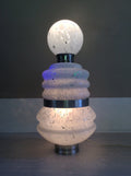Three-Tiered Murano Glass Floor/Table Lamp by Carlo Nason for Mazzega | Italian Space Age | 1970s