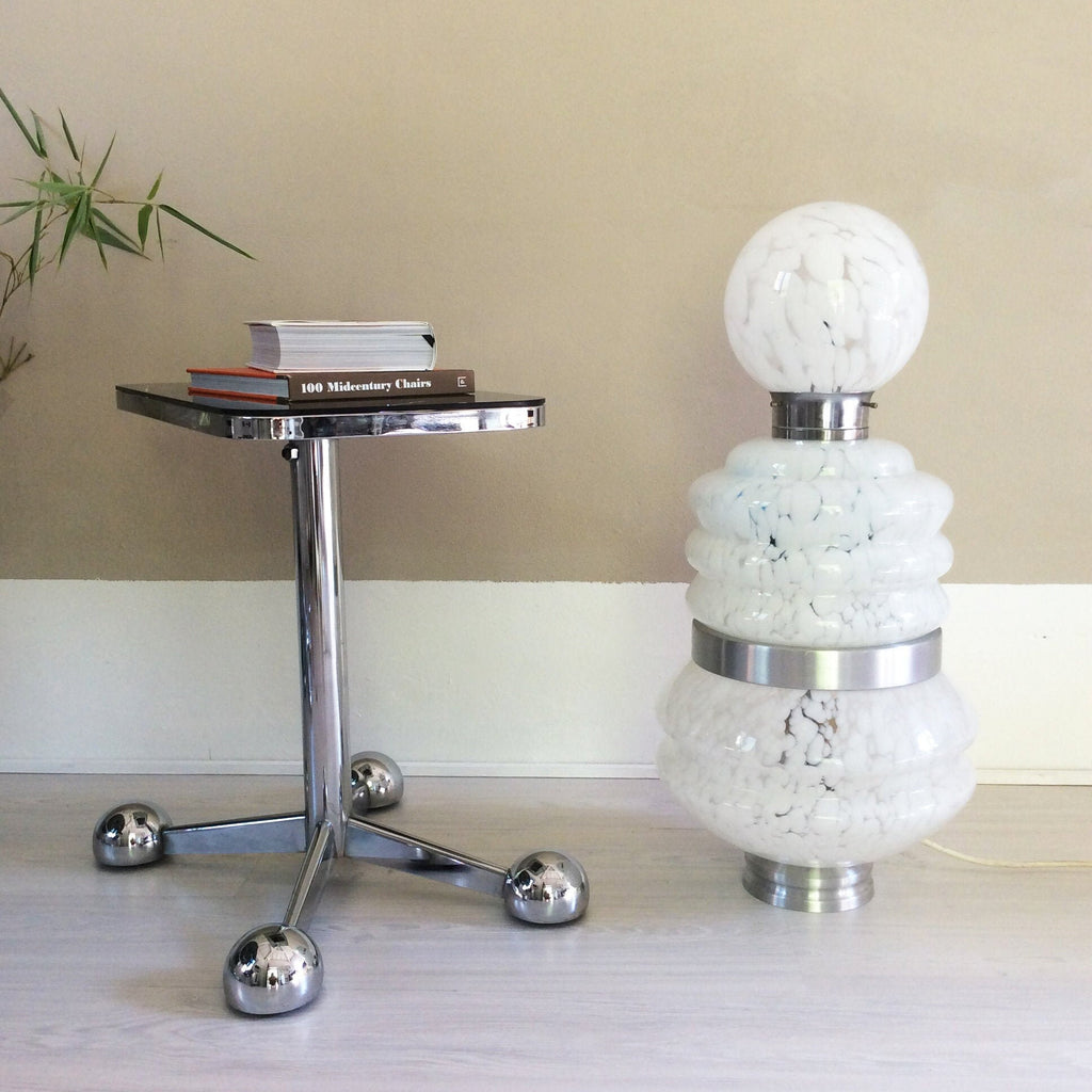 Three-Tiered Murano Glass Floor/Table Lamp by Carlo Nason for Mazzega | Italian Space Age | 1970s