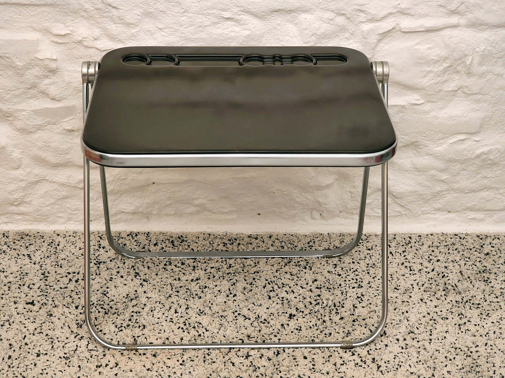 Platone Folding Desk in Ebony by Giancarlo Piretti for Castelli | Italian Space Age | 1960s