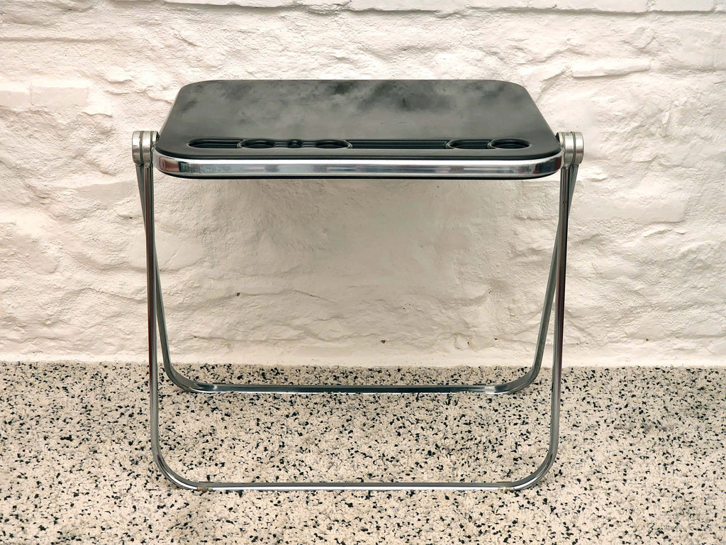 Platone Folding Desk in Ebony by Giancarlo Piretti for Castelli | Italian Space Age | 1960s