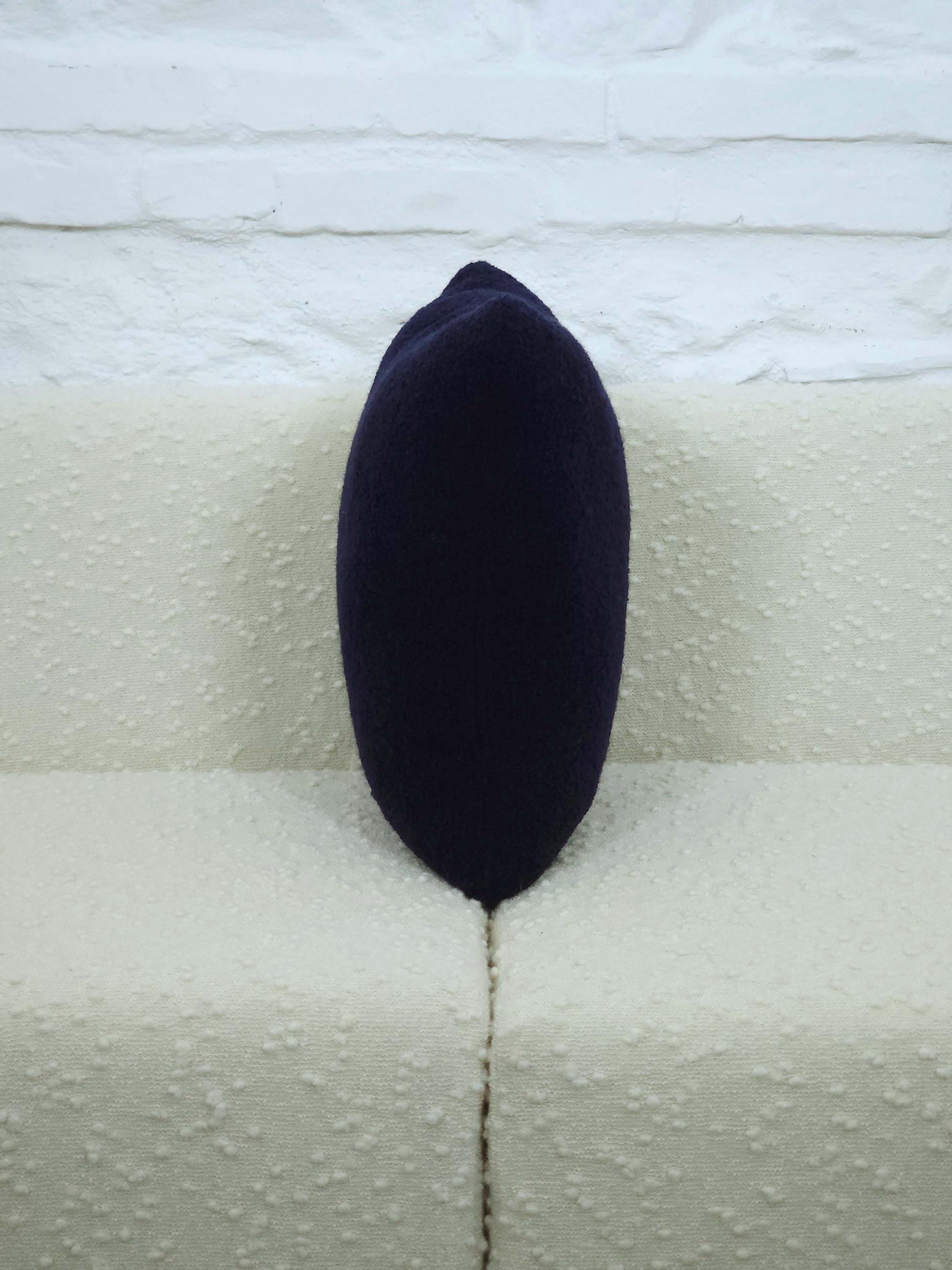 Square Pillow Cushion Cover in Navy Italian Boucle