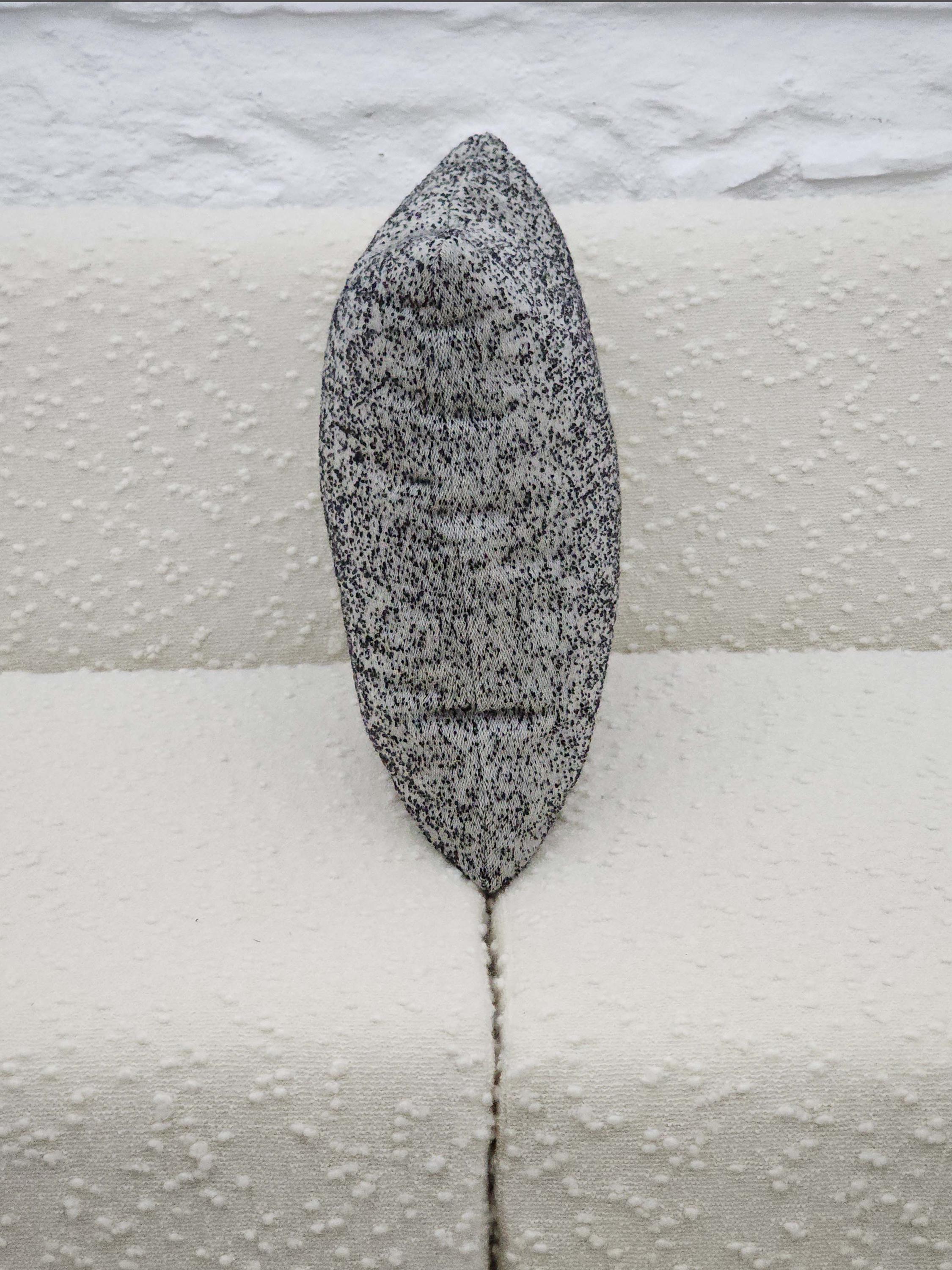 Square Pillow Cushion Cover in Black Heathered Italian Boucle